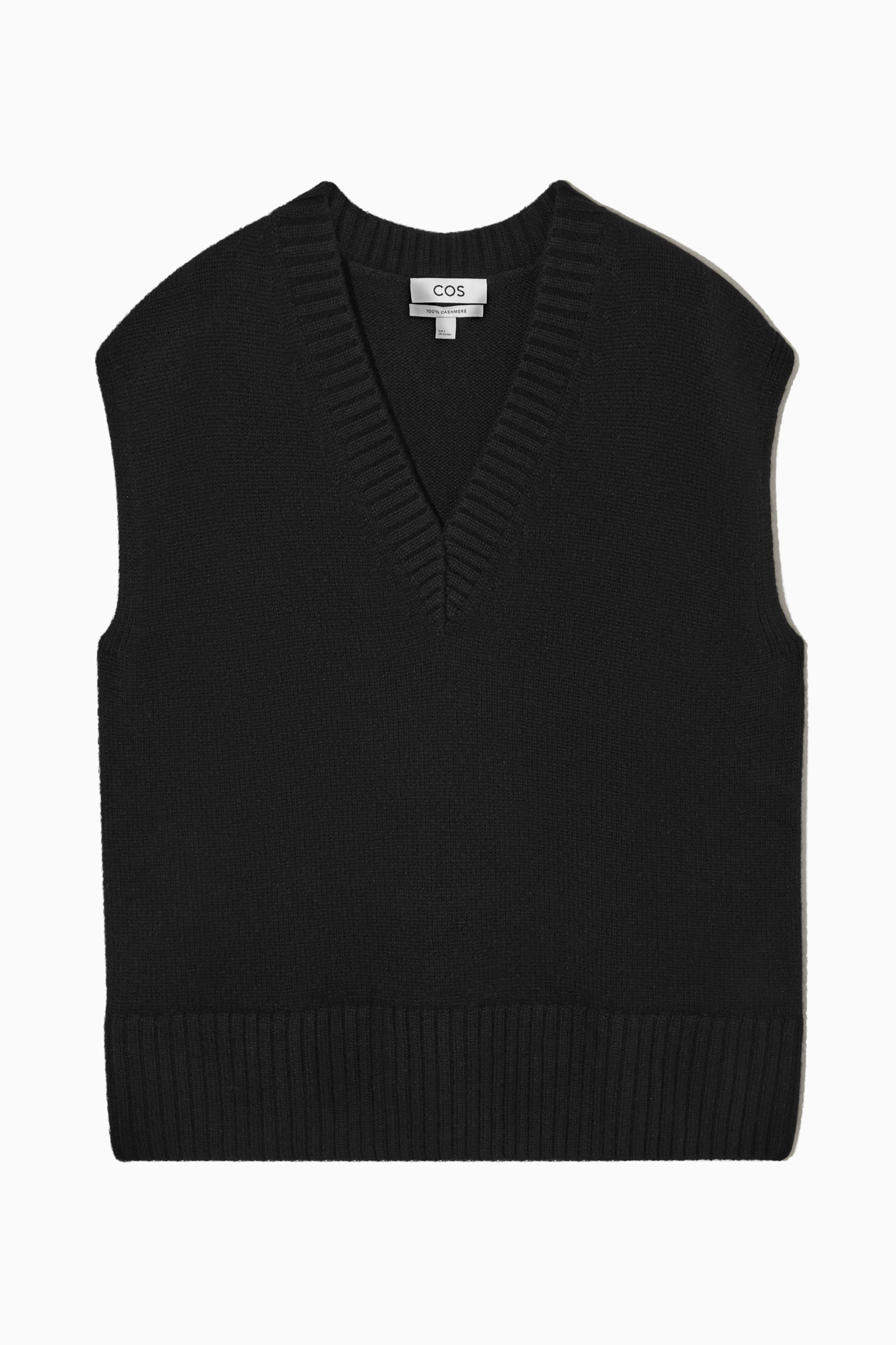 PURE CASHMERE VEST - BLACK | COS DE