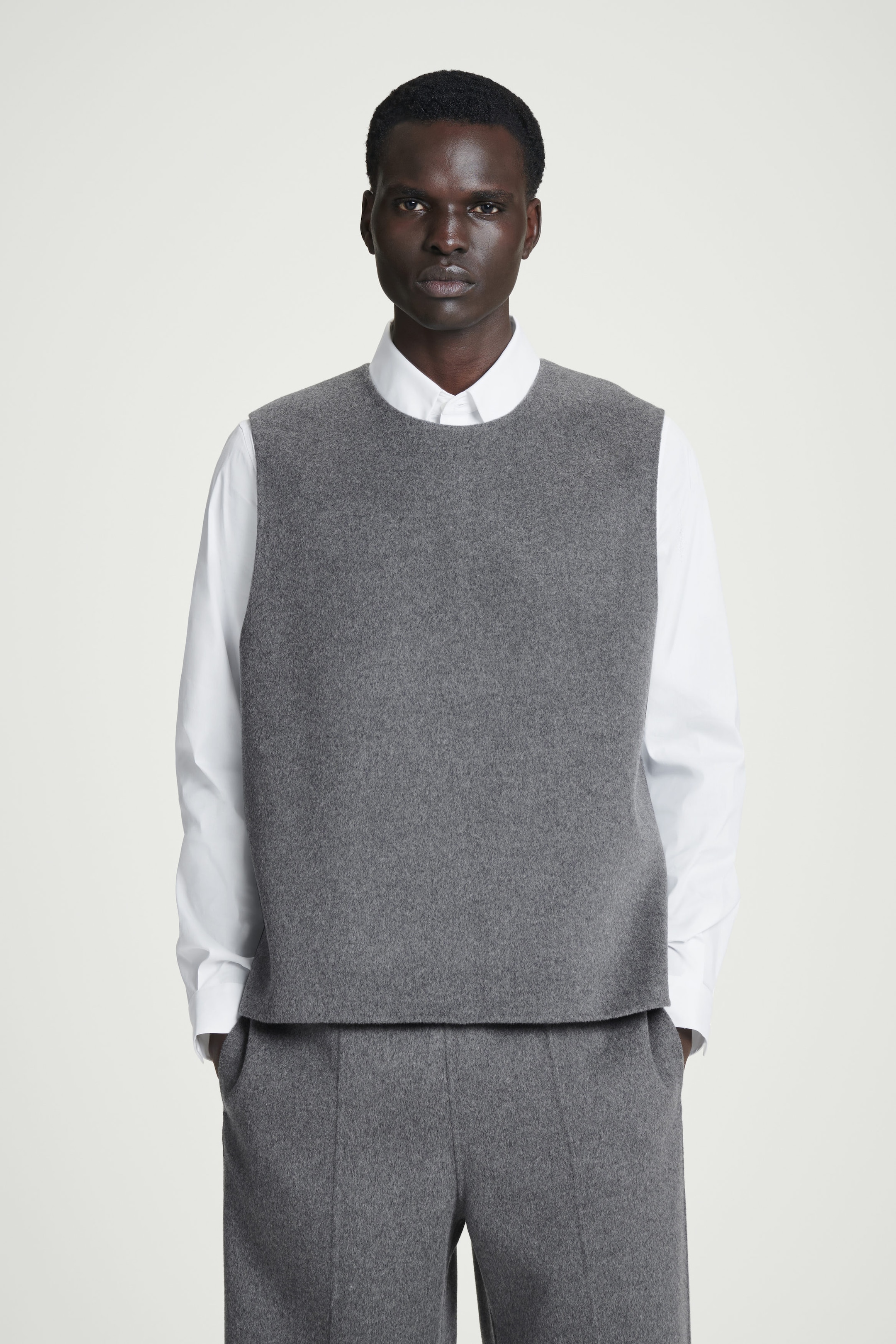 DOUBLE-FACED WOOL VEST