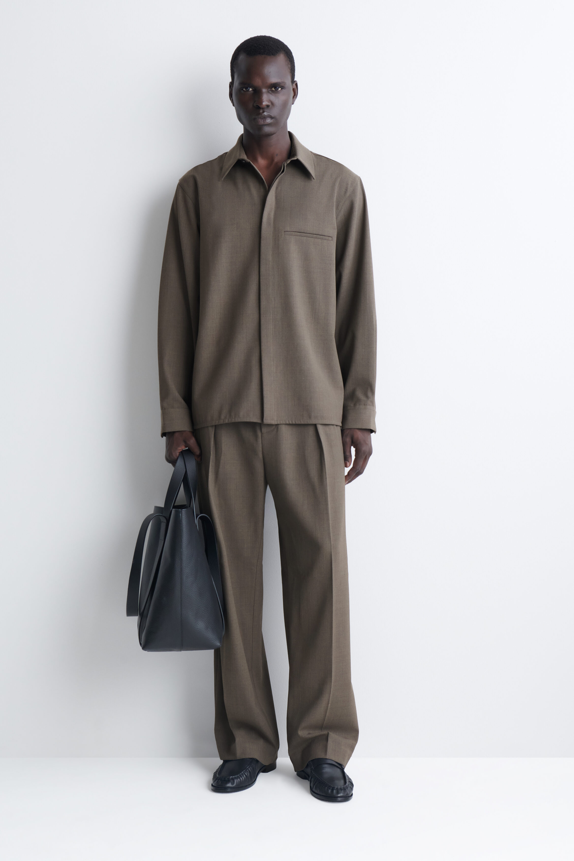 RELAXED WOOL-BLEND SHIRT - thumbnail 2