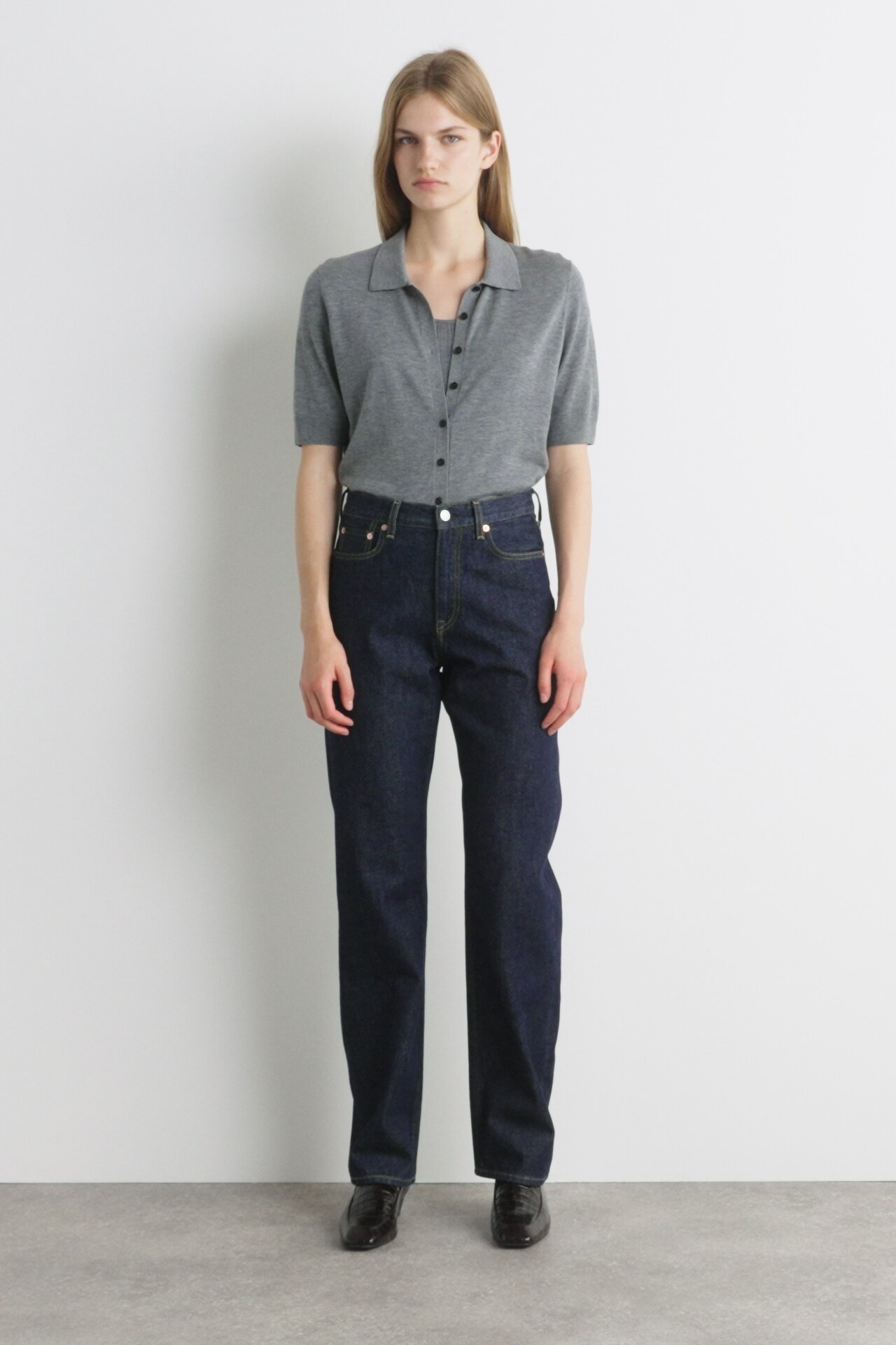REPRISE STRAIGHT-LEG JEANS - DARK INDIGO | COS US