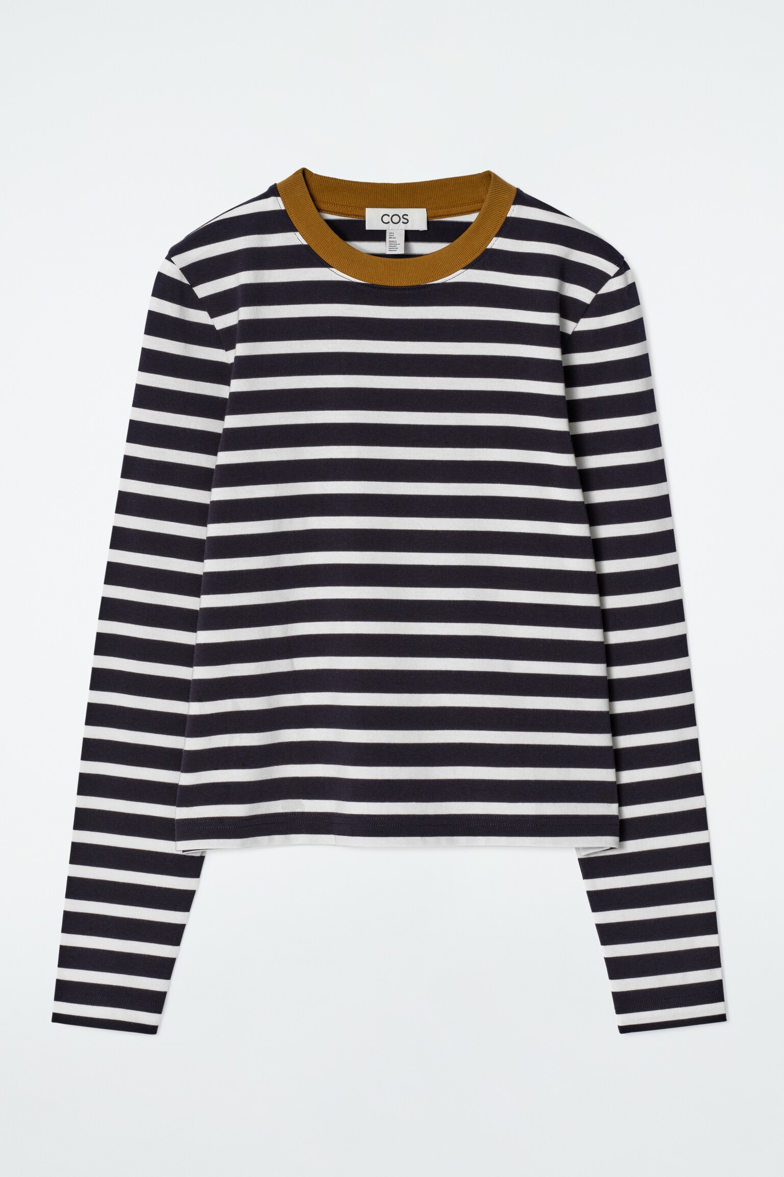 CLEAN CUT REGULAR LONG-SLEEVED T-SHIRT - ECRU / NAVY / BROWN / STRIPED/white/GREEN MÉLANGE/LIGHT GREEN/NAVY / STRIPED/BRIGHT RED/BROWN / STRIPED/BLACK/OLIVE-GREEN MÉLANGE/WHITE / BROWN/DARK PURPLE/BRIGHT GREEN/ORANGE/DUSTY PINK/BEIGE / UNDYED/BEIGE / STRIPED/GREY / STRIPED/LIGHT BLUE - 2