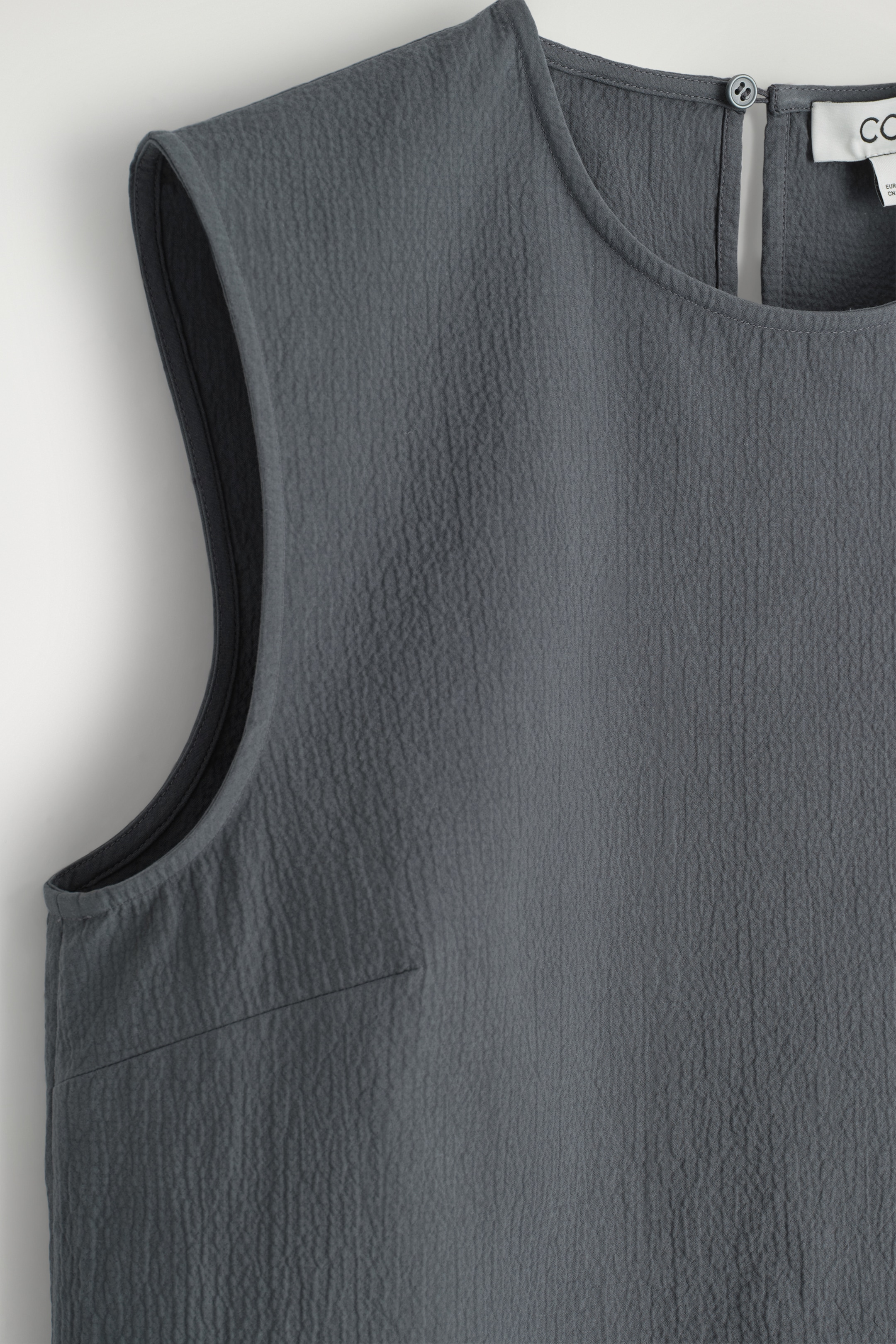 Agrandir l'image: HAUT SANS MANCHES EN CRÊPE DE COTON - GRIS - FEMME | H&M FR 7