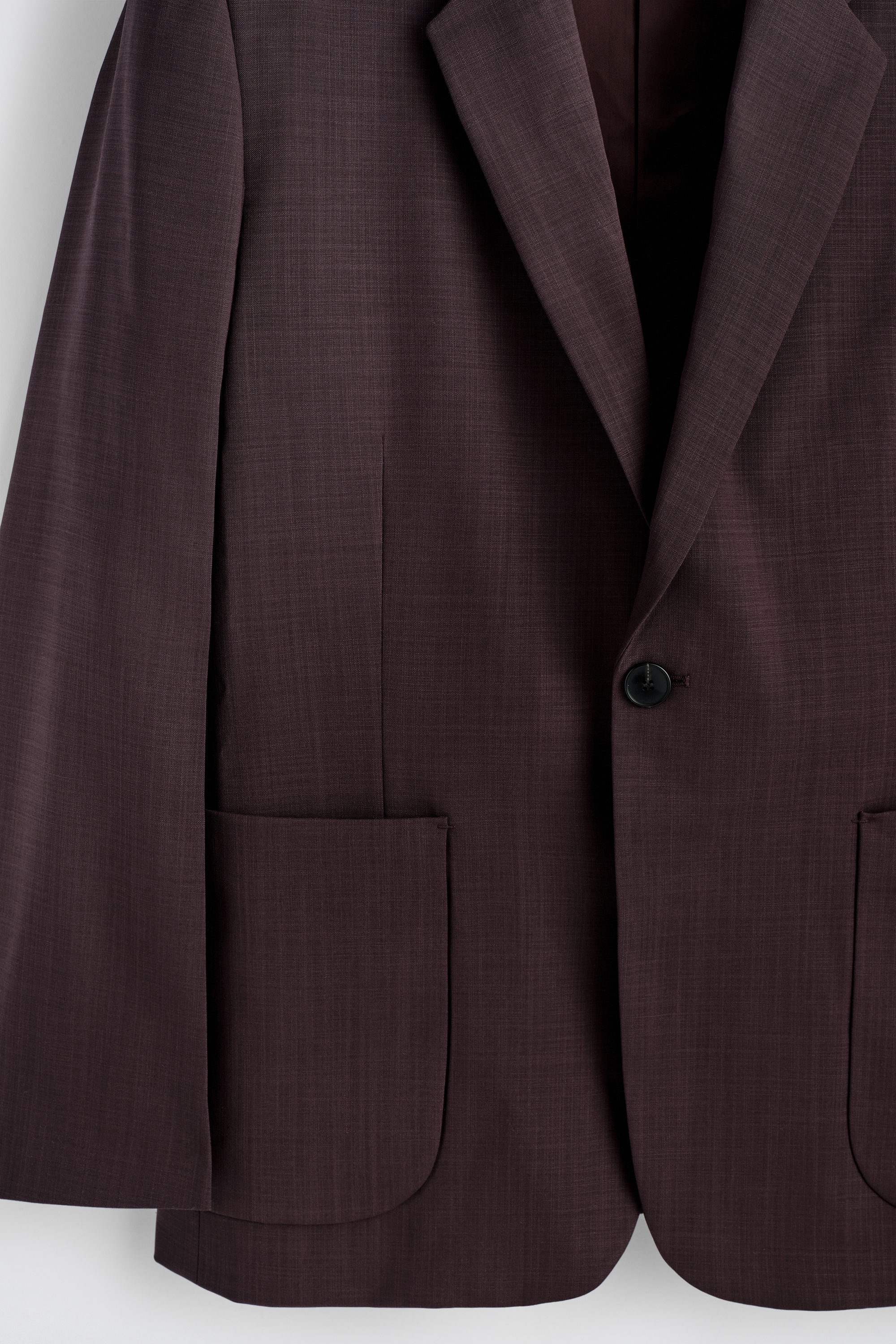FLUID WOOL BLAZER - BITTER CHOCOLATE | COS CA