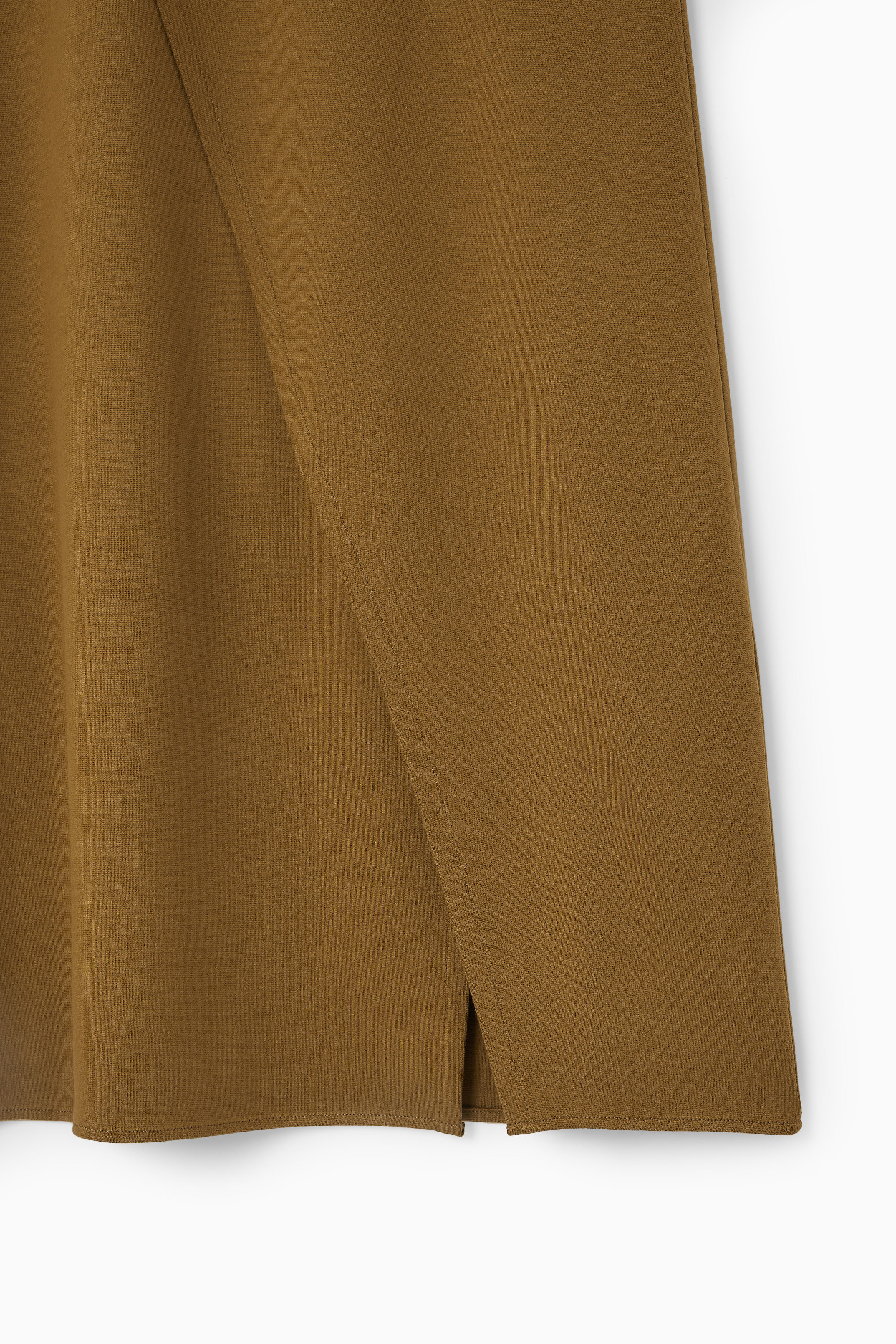 JERSEY WRAP MIDI SKIRT - OCHRE | COS US