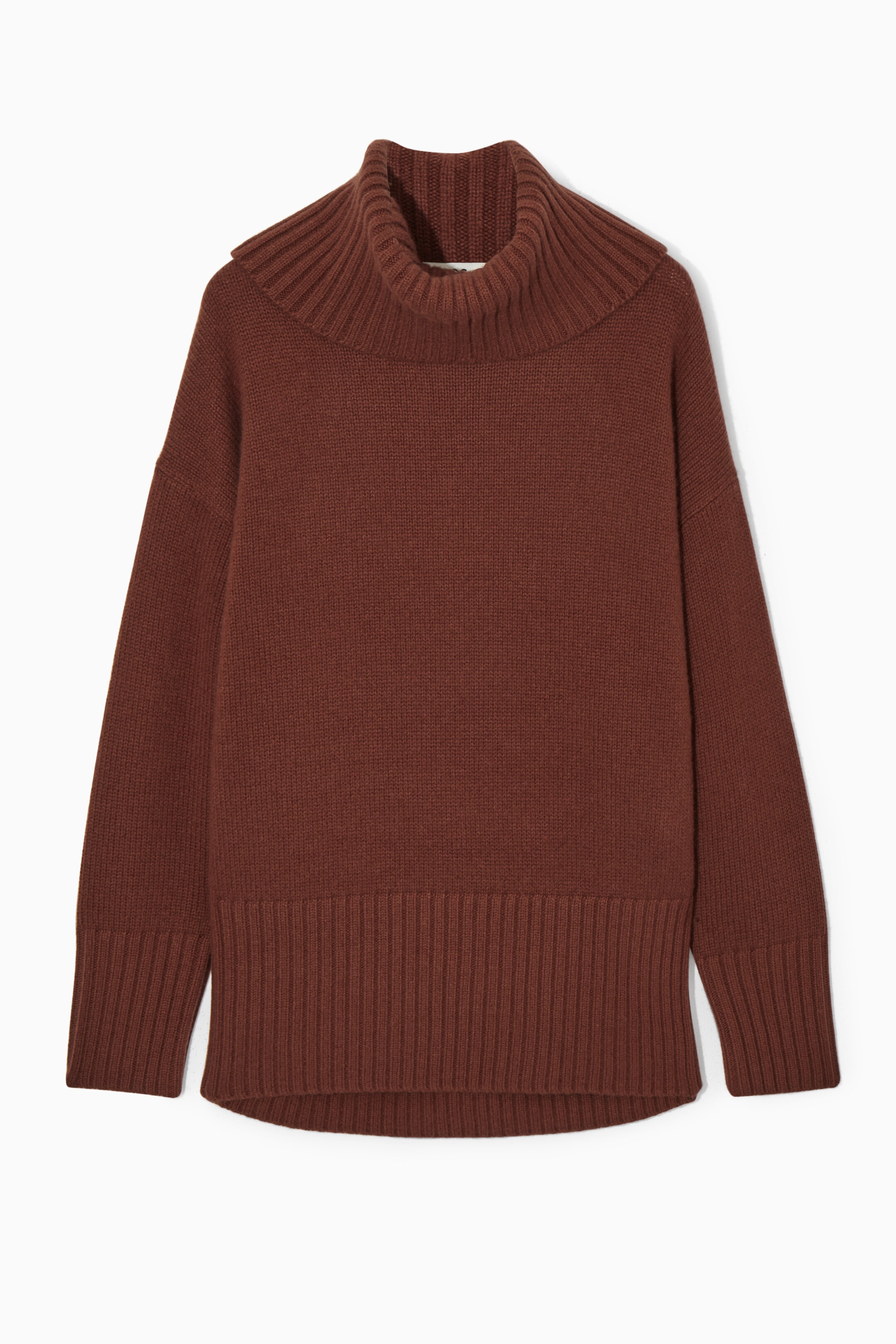 Agrandir l'image: PULL COL ROULÉ OVERSIZE PUR CACHEMIRE - ROUILLE - FEMME | H&M CH 1