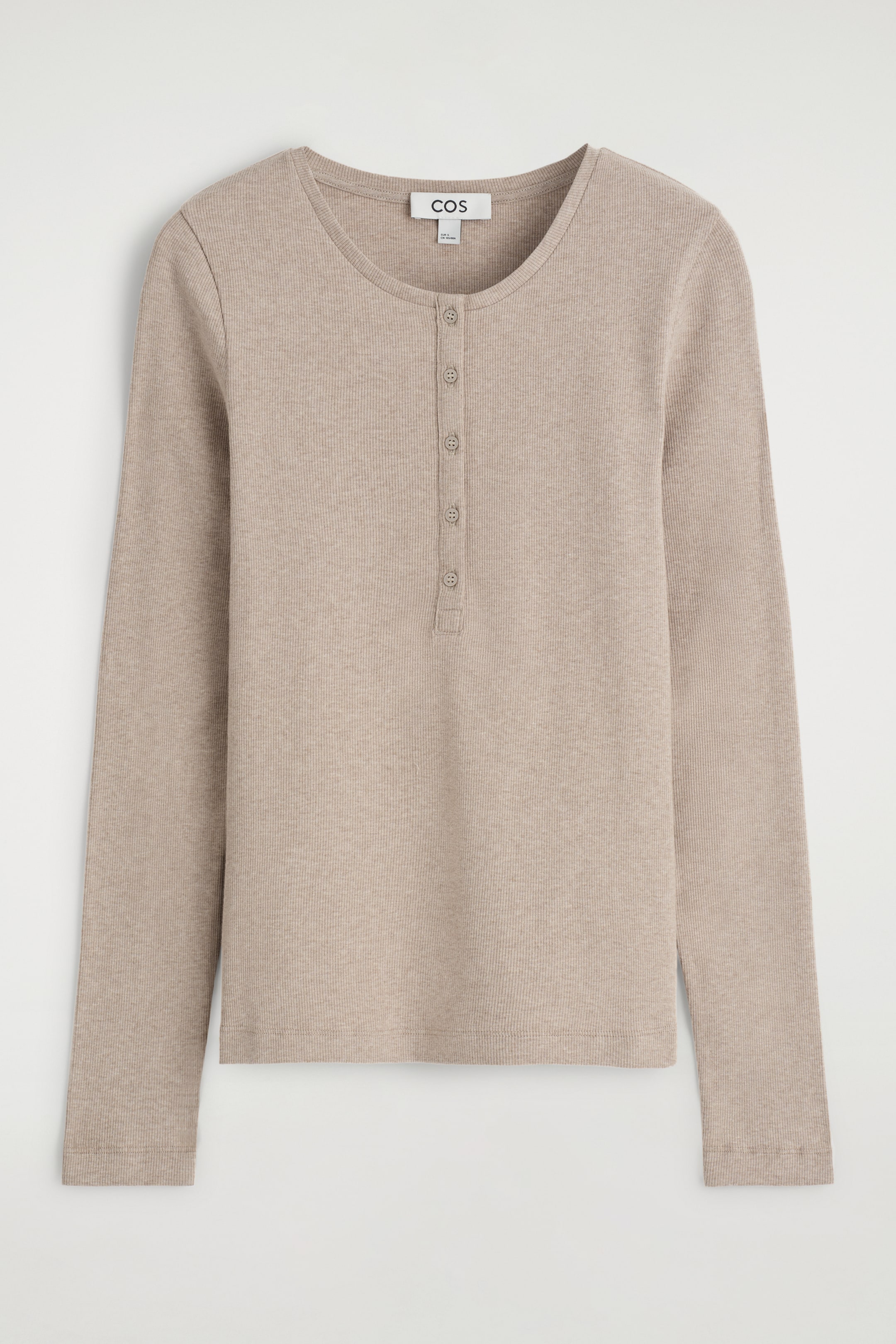 Agrandir l'image: HAUT HENLEY À MANCHES LONGUES - BEIGE CHINÉ - FEMME | H&M FR 7