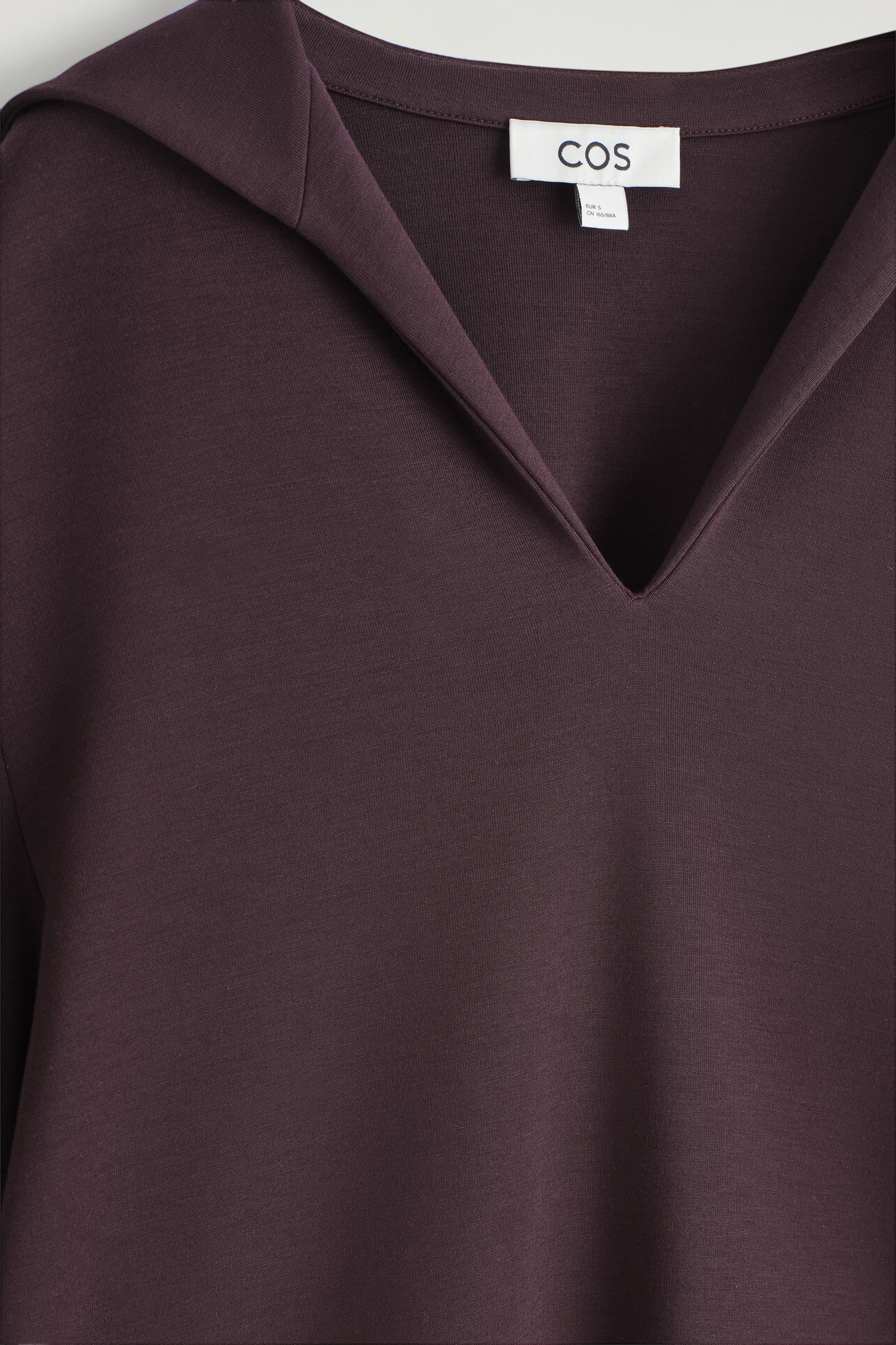 SAILOR-COLLAR JERSEY T-SHIRT