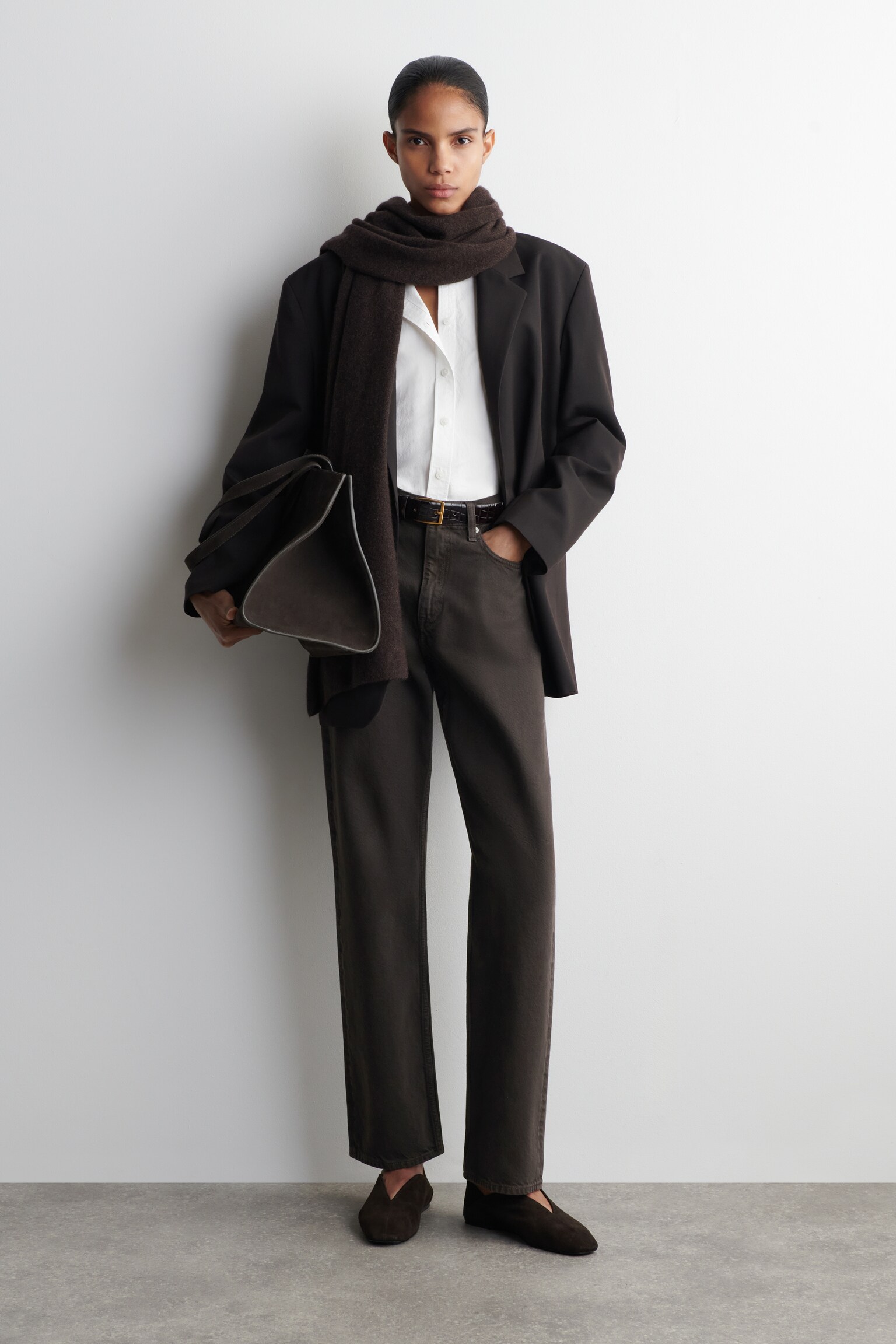 BLOUSE FRONCÉE EN COTON PIMA - BLANC/BAIE - 7