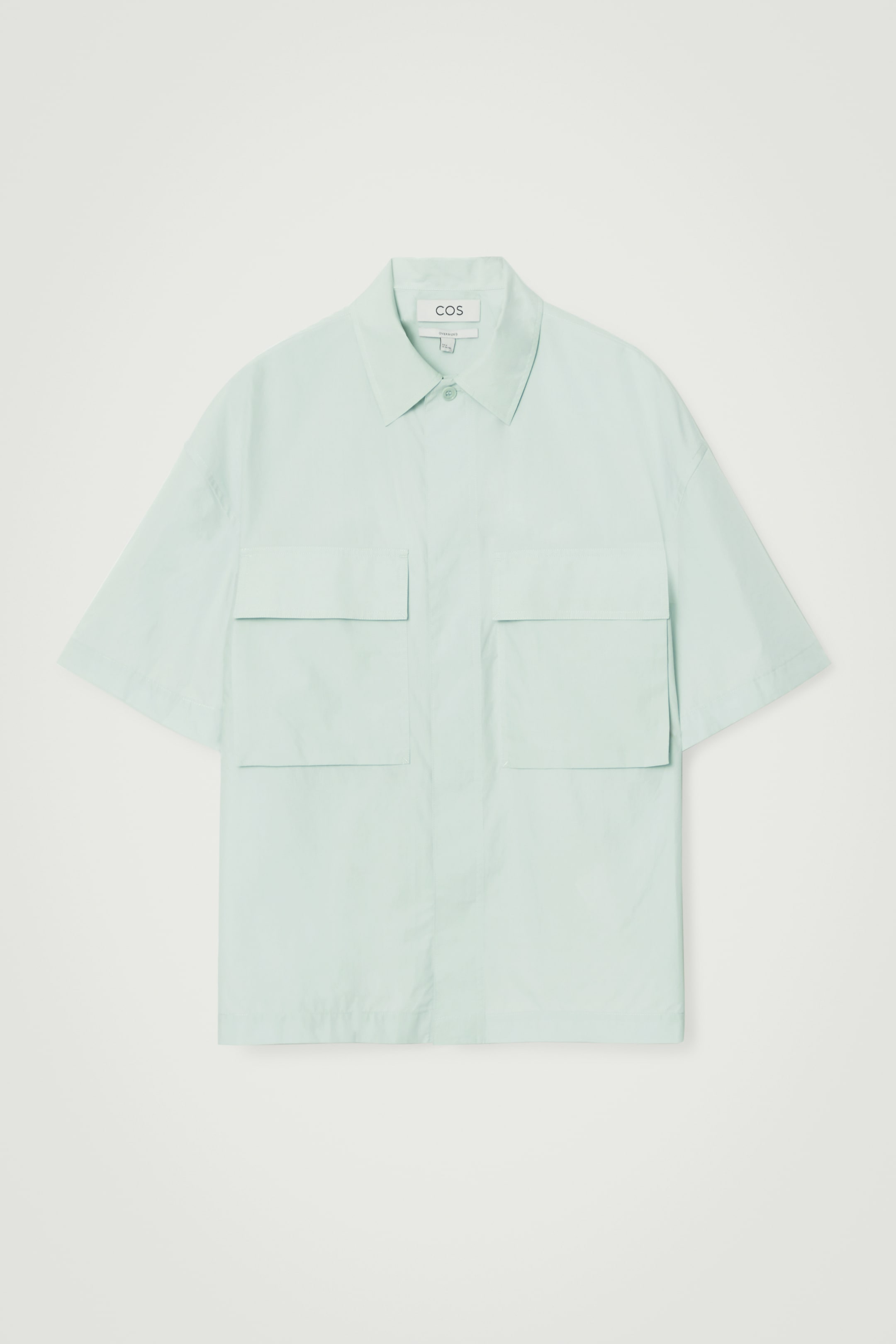 Ingrandisci l'immagine: OVERSIZED SHORT-SLEEVED UTILITY SHIRT - MINT GREEN - UOMO | H&M CH 1