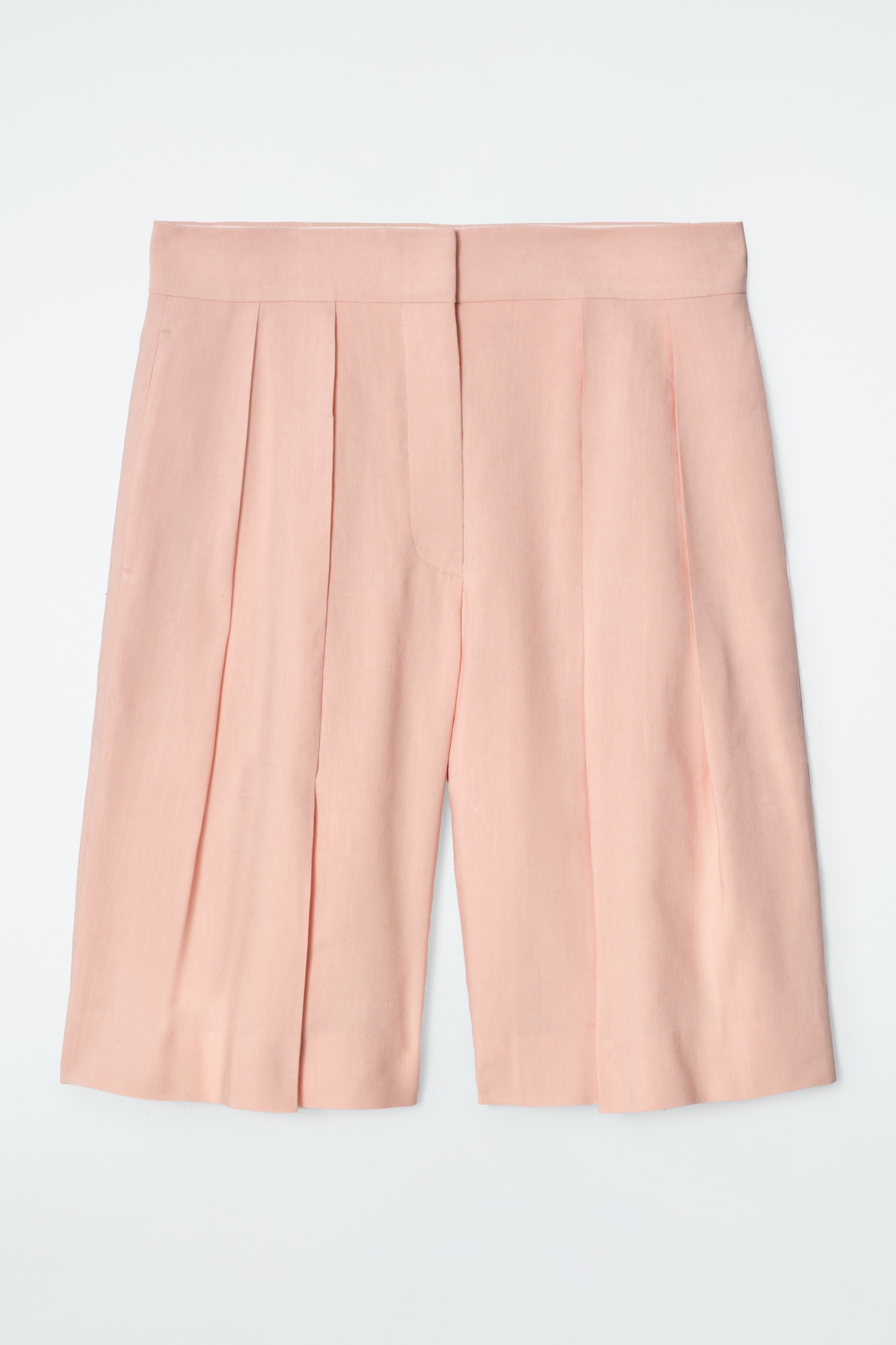 Visa större bild: LÅNGA LINNESHORTS MED VECK - APRIKOS - DAM | H&M SE 6