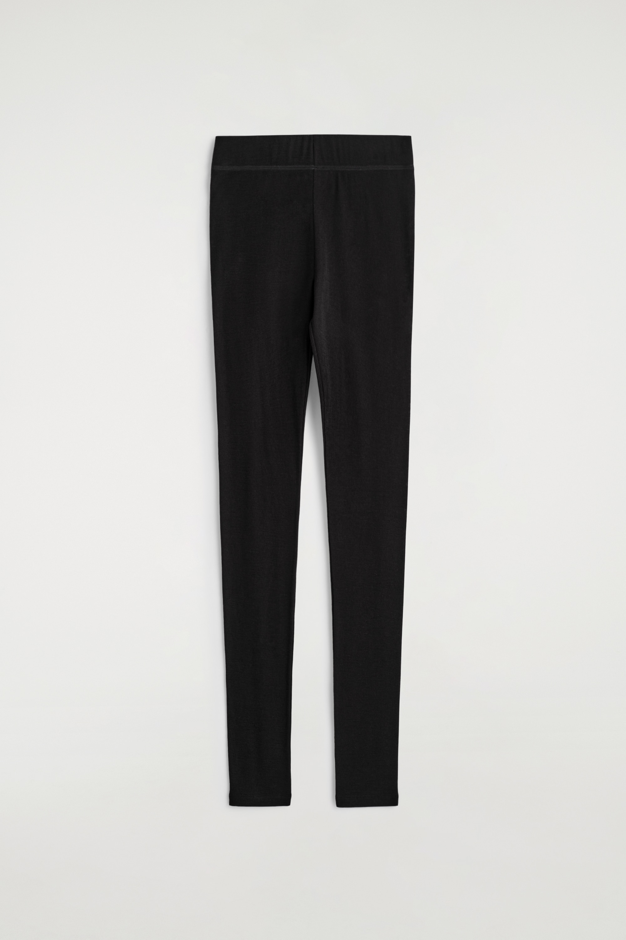 MERINO WOOL LEGGINGS - BLACK/BEIGE / CHECKED