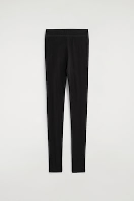 MERINO WOOL LEGGINGS — BLACK 2