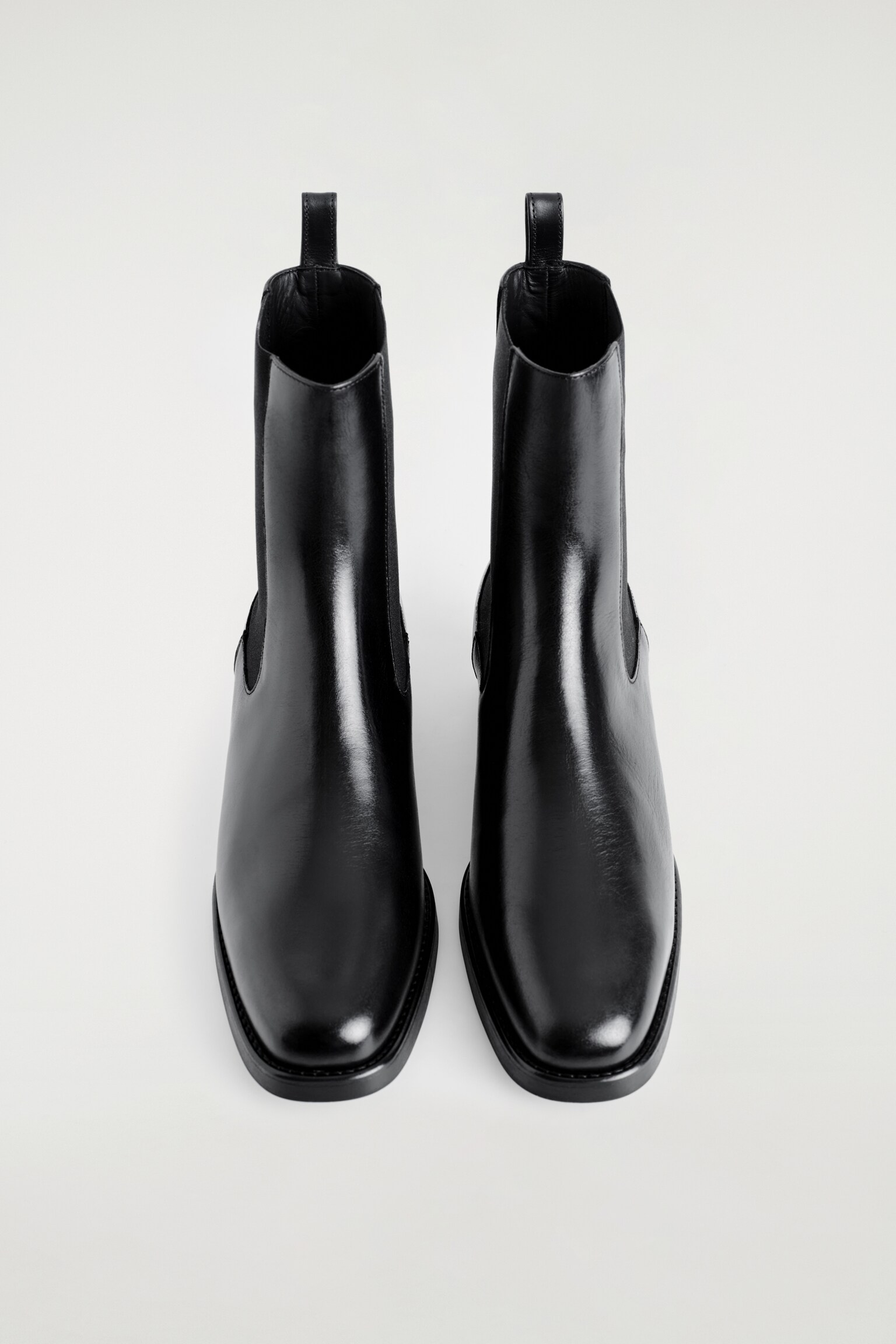STIVALETTI CHELSEA IN PELLE - NERO - 5