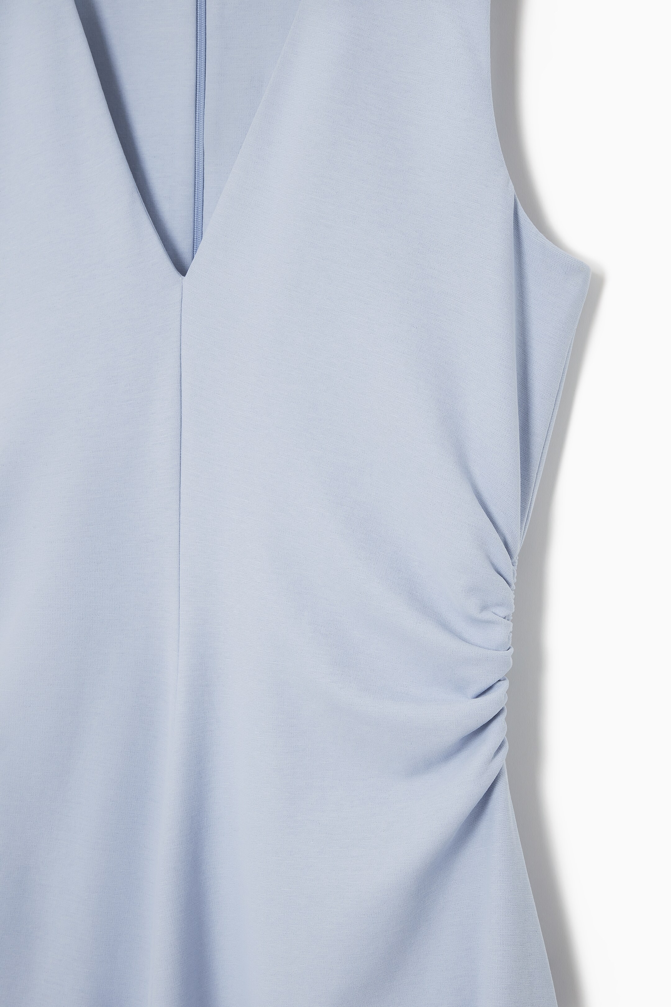 Ingrandisci l'immagine: GATHERED ASYMMETRIC MIDI DRESS - LIGHT BLUE - DONNA | H&M CH 3