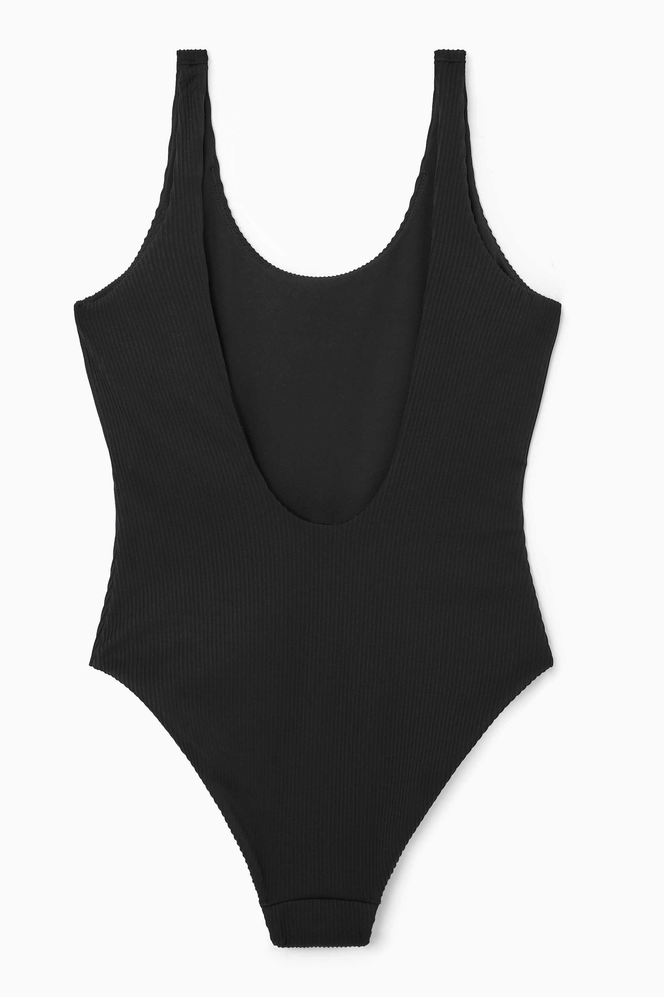View larger image: SCOOP-NECK RIBBED SWIMSUIT - BLACK - Ladies | H&M GB 2