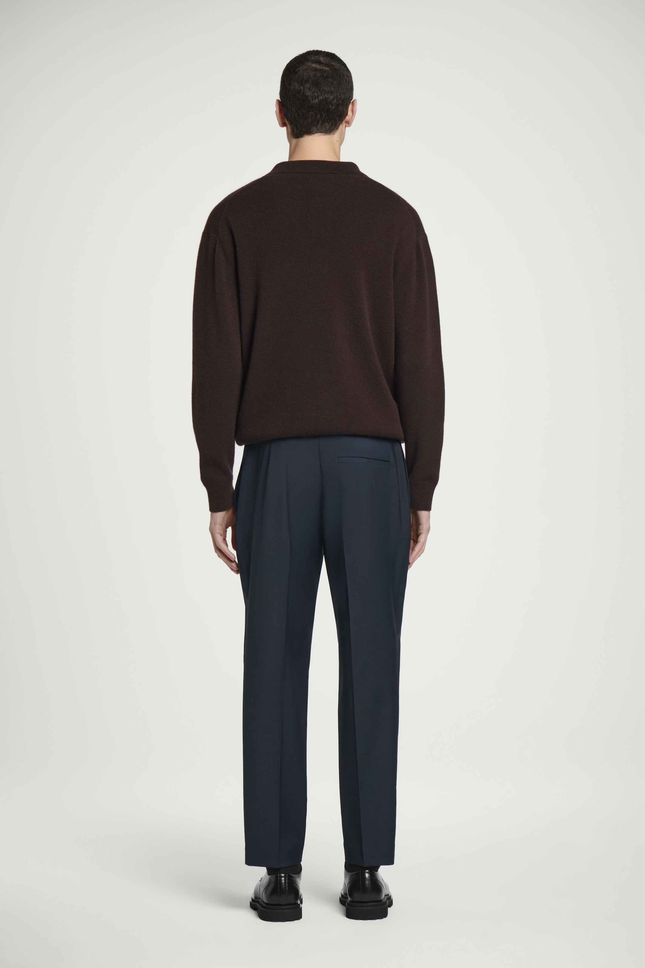 SLIM-FIT WOOL PANTS