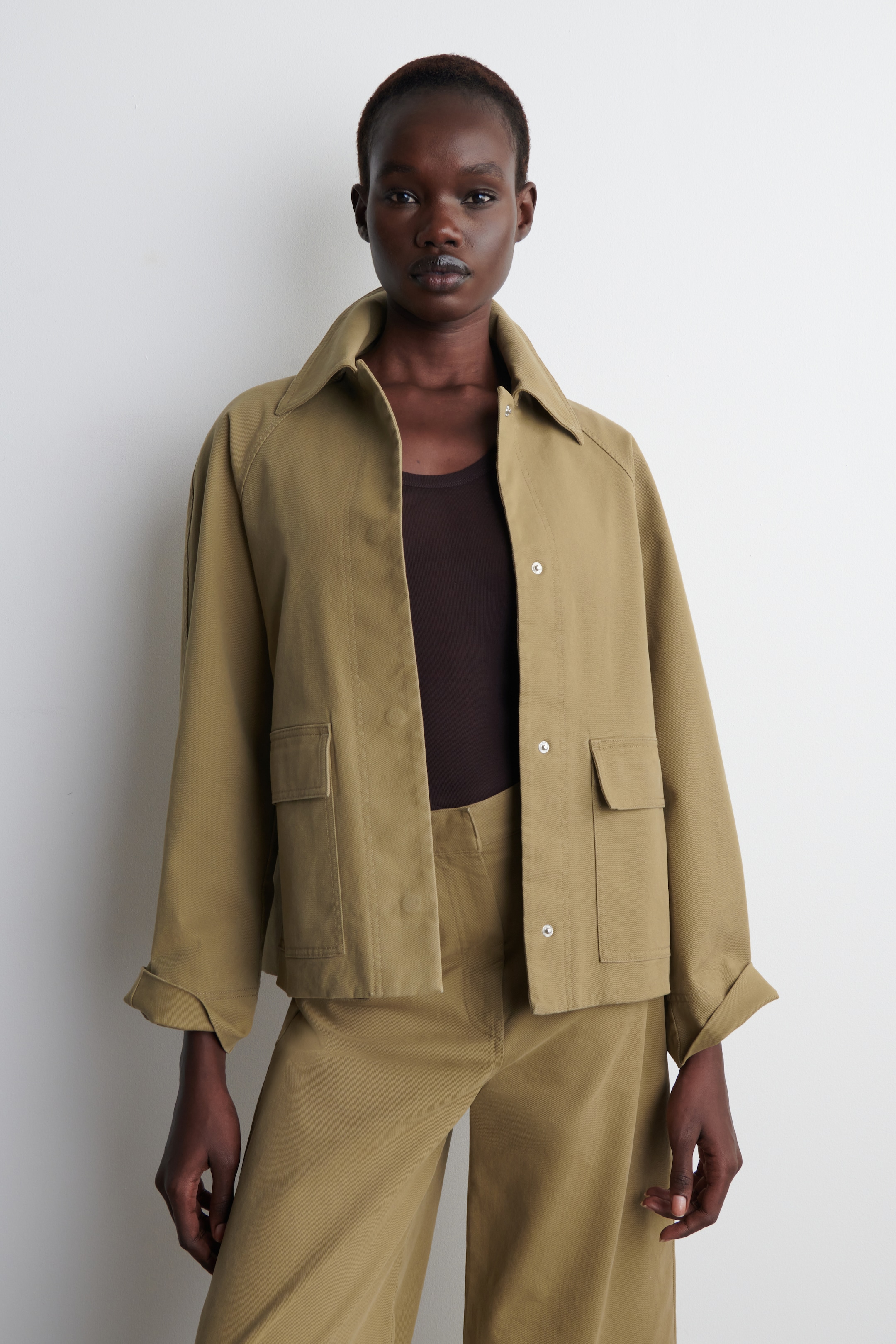 Agrandir l'image: VESTE WORKWEAR EN COTON - BEIGE - FEMME | H&M FR 1