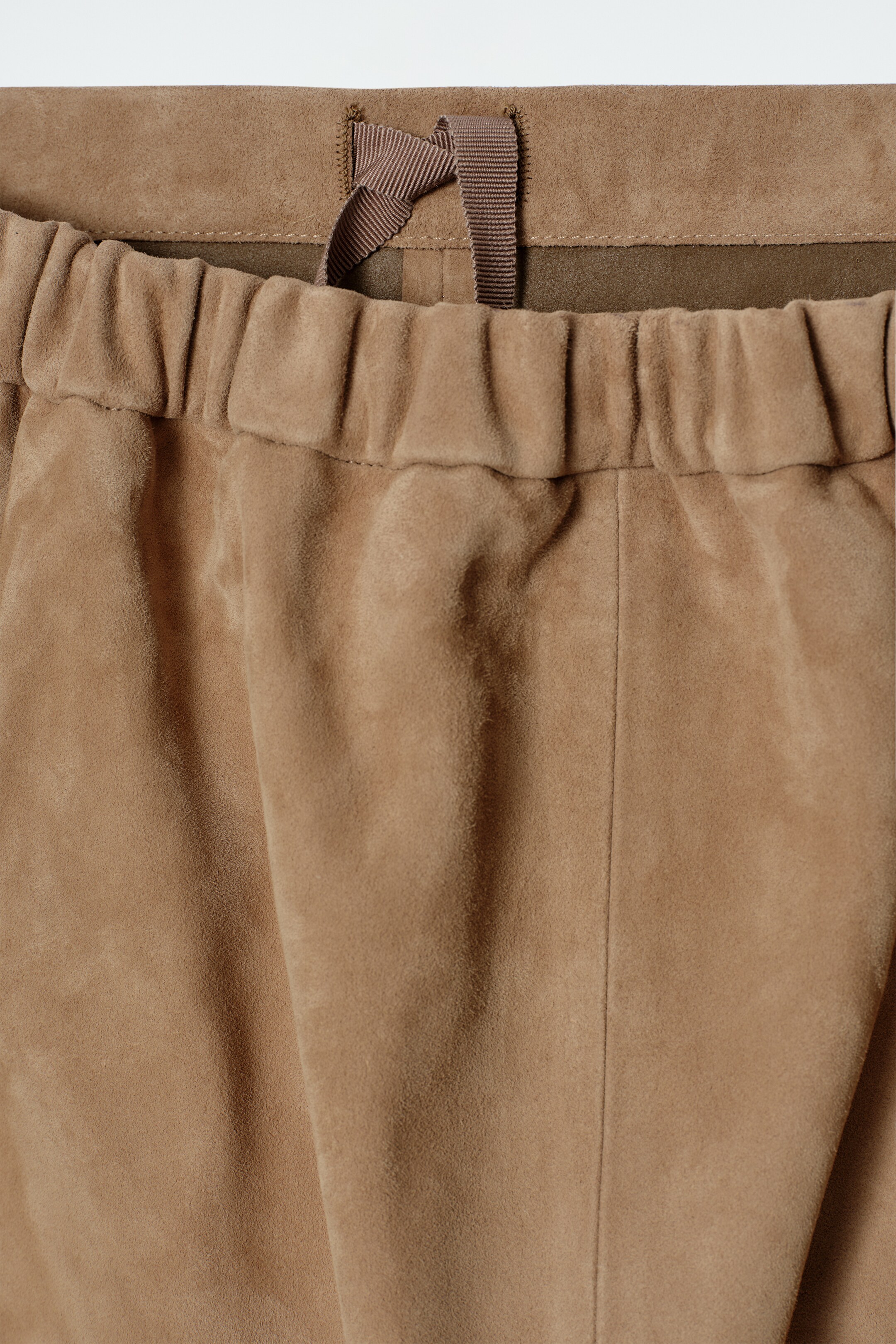 View larger image: PANELLED SUEDE DRAWSTRING MIDI SKIRT - SAND - Ladies | H&M GB 6