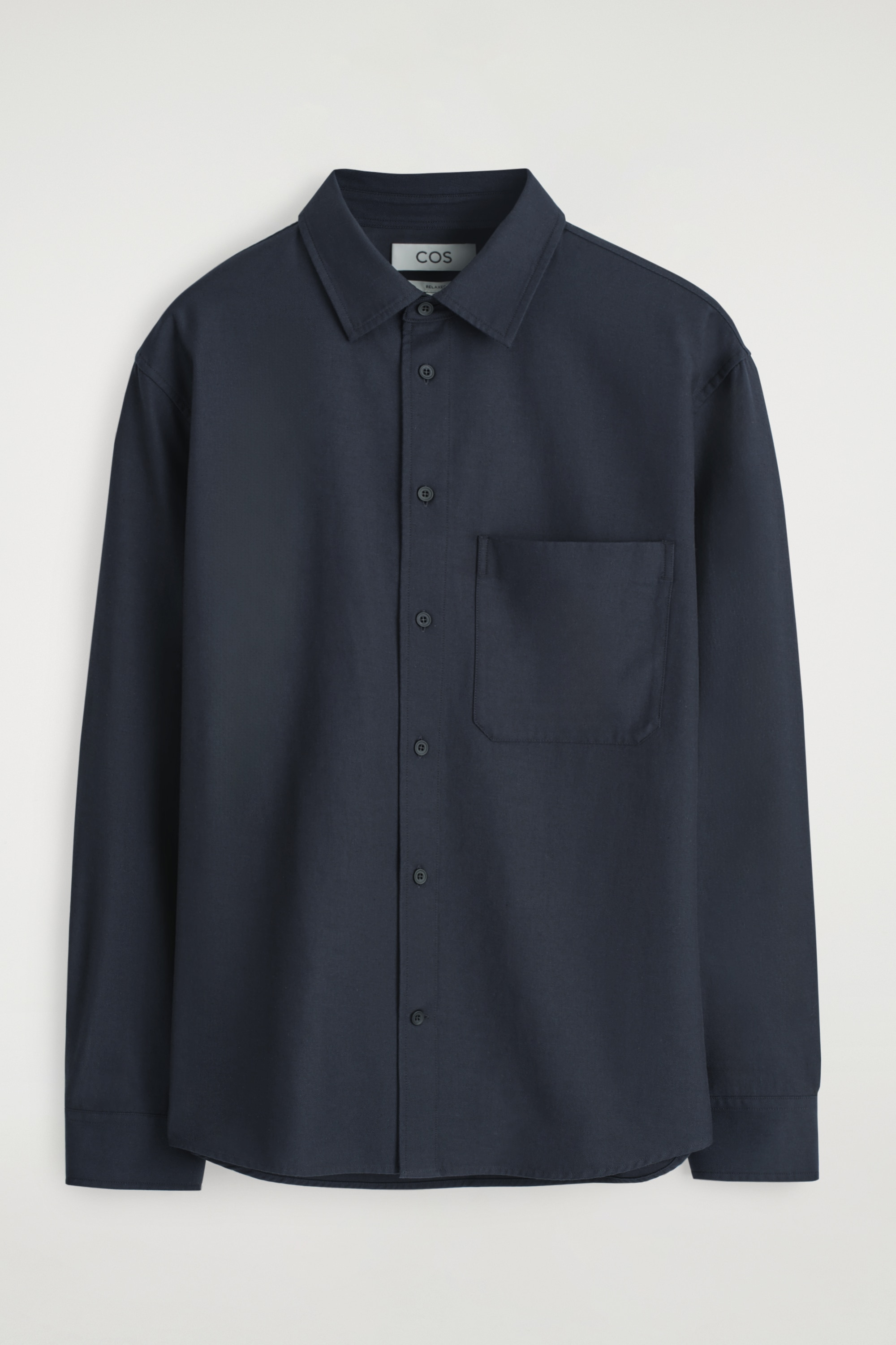RELAXED TWILL SHIRT - NAVY/MOLE / STRIPED