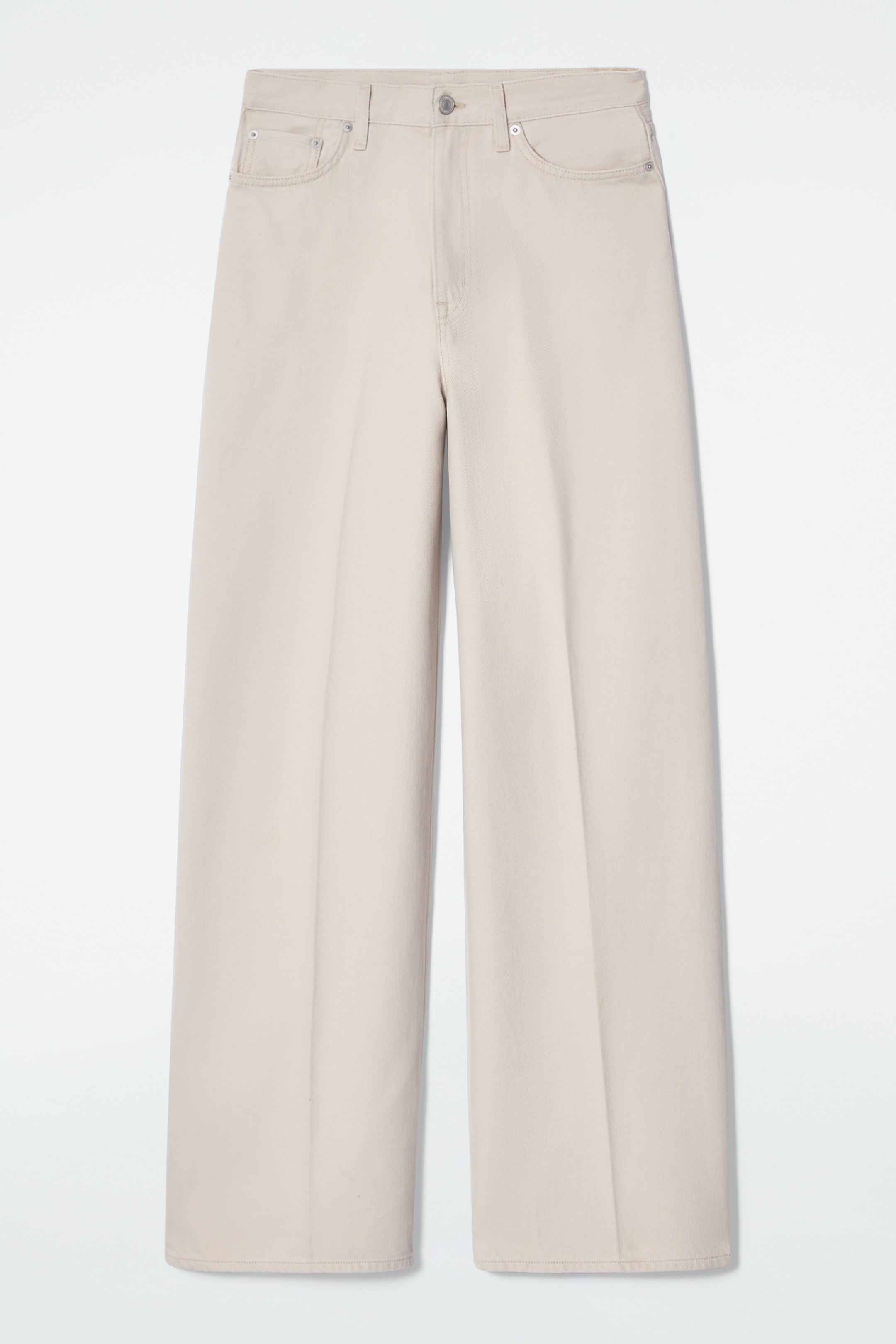 Grösseres Bild ansehen: TIDE JEANS MIT WEITEM BEIN - ECRU - DAMEN | H&M CH 1