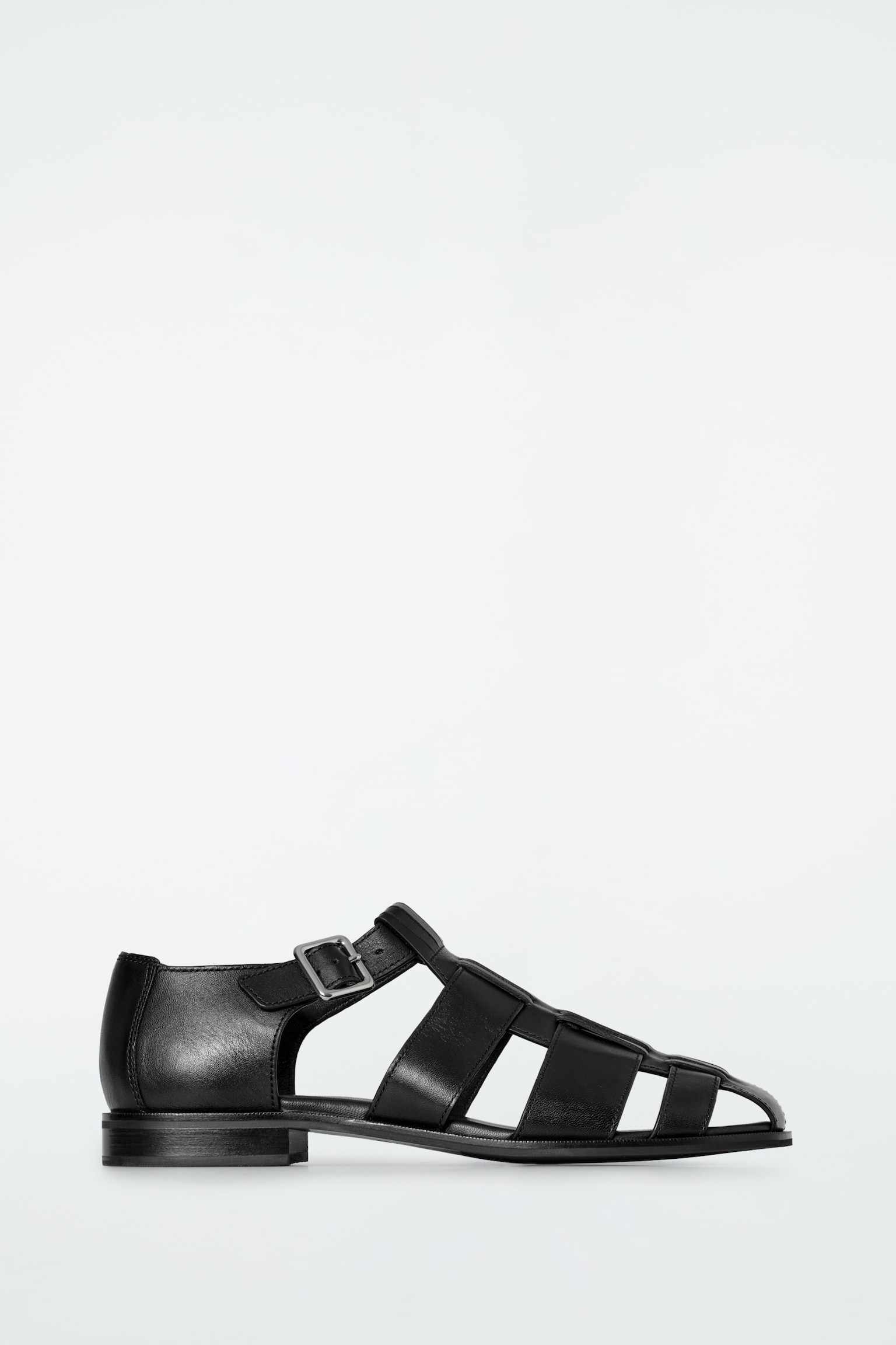 SANDALES SPARTIATES EN CUIR - NOIR - 2