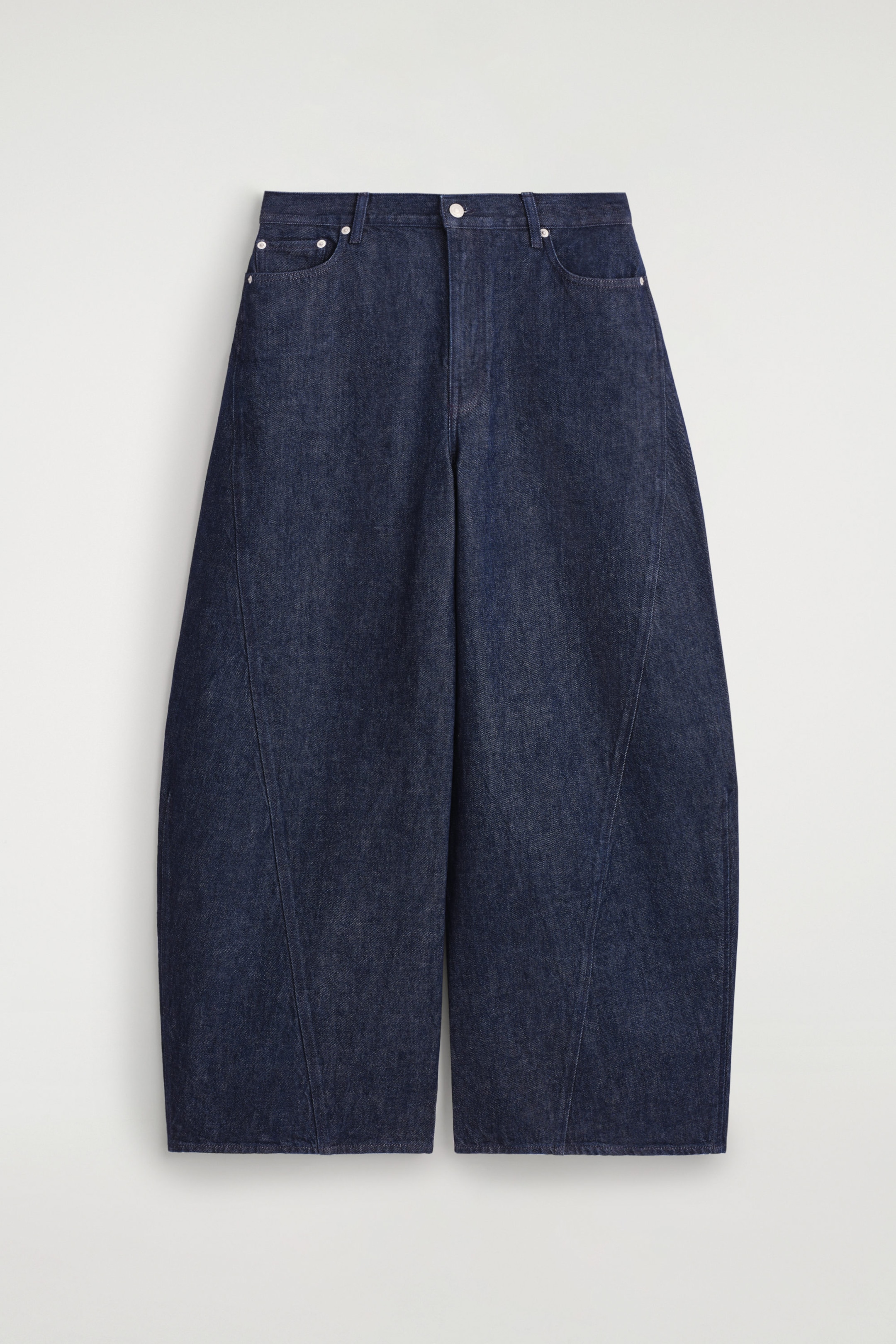 TWIST BARREL-LEG JEANS