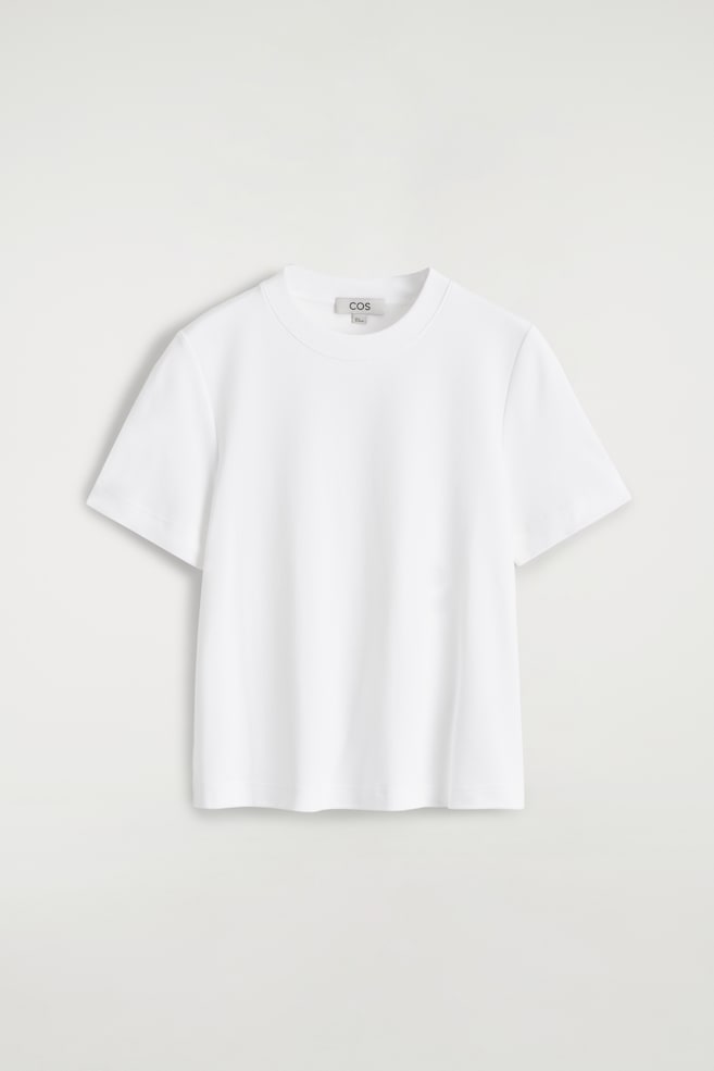 SCHLICHTES T-SHIRT - WEISS/SCHWARZ/BLACK / WHITE / RED / STRIPED/GELB/DUNKELGRAU MELIERT/WEISS/ORANGE/ELFENBEIN/GELB/GESTREIFT/BEIGE MELIERT/ROSA/GRÜN/BRAUN/BLAU/GESTREIFT/NAVYBLAU - 1