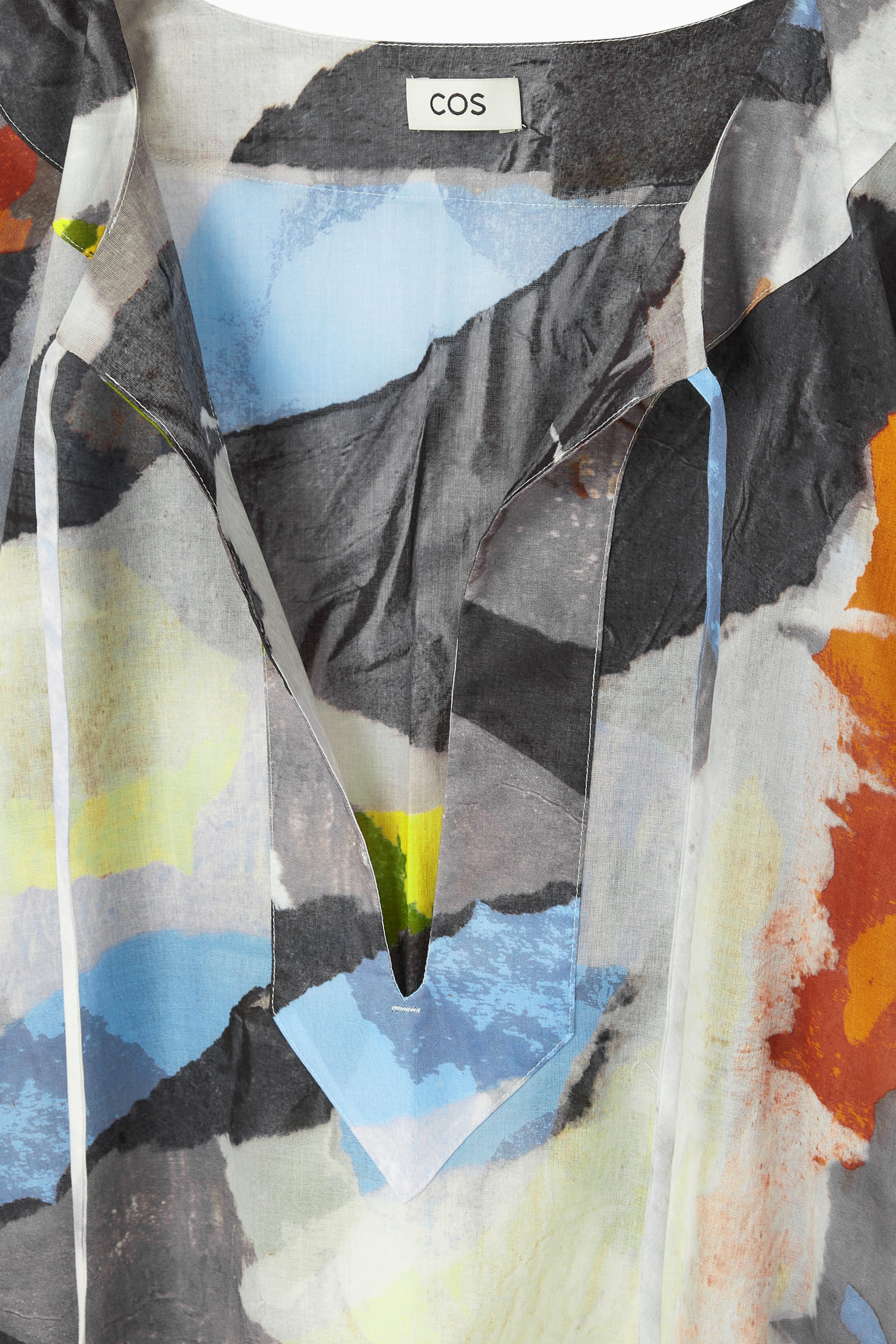 BEDRUCKTER KAFTAN MIT BINDEDETAIL