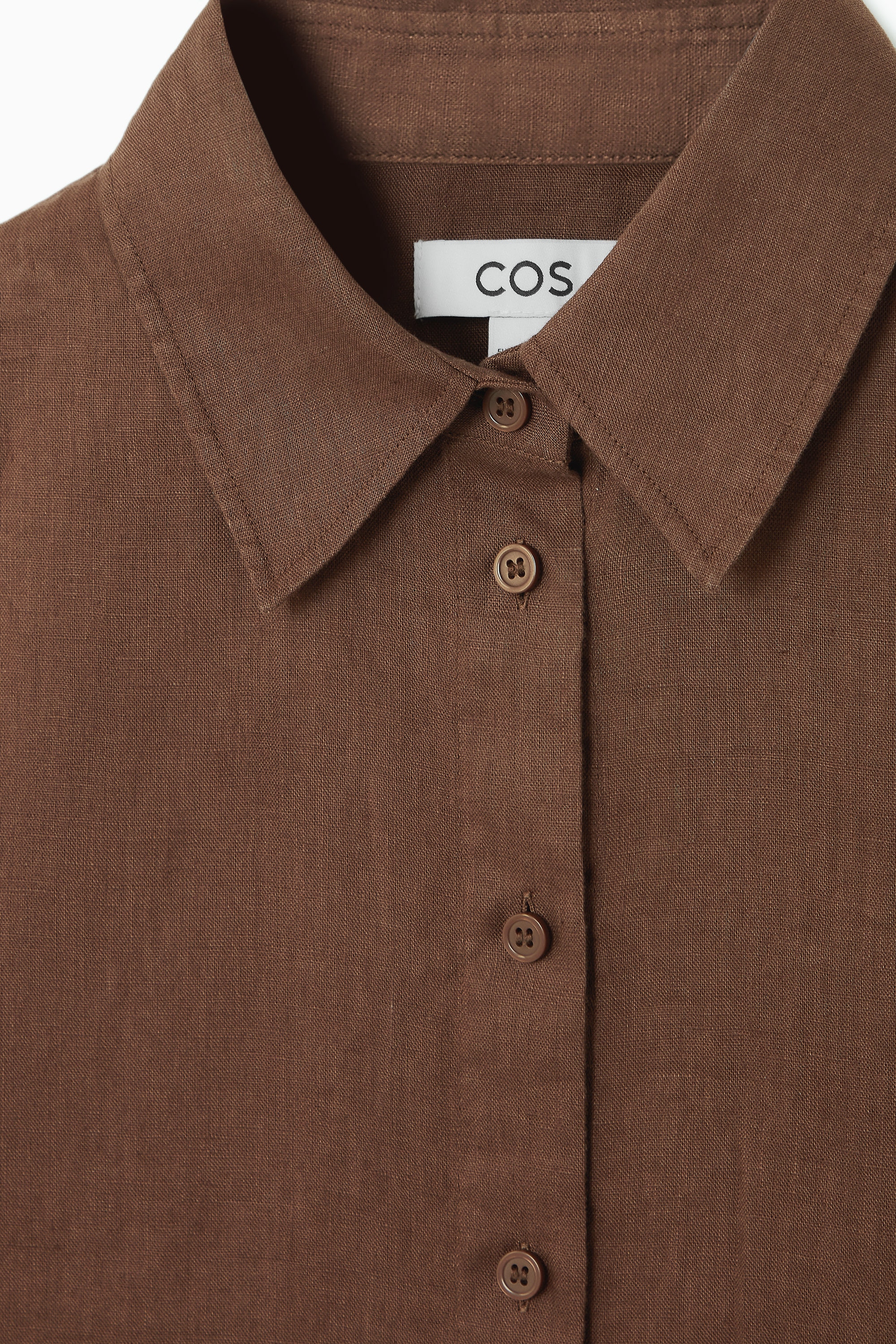 Luamoda Ombrecheck Wide Shirt（BROWN） Ombre Check Open Collar Shirt