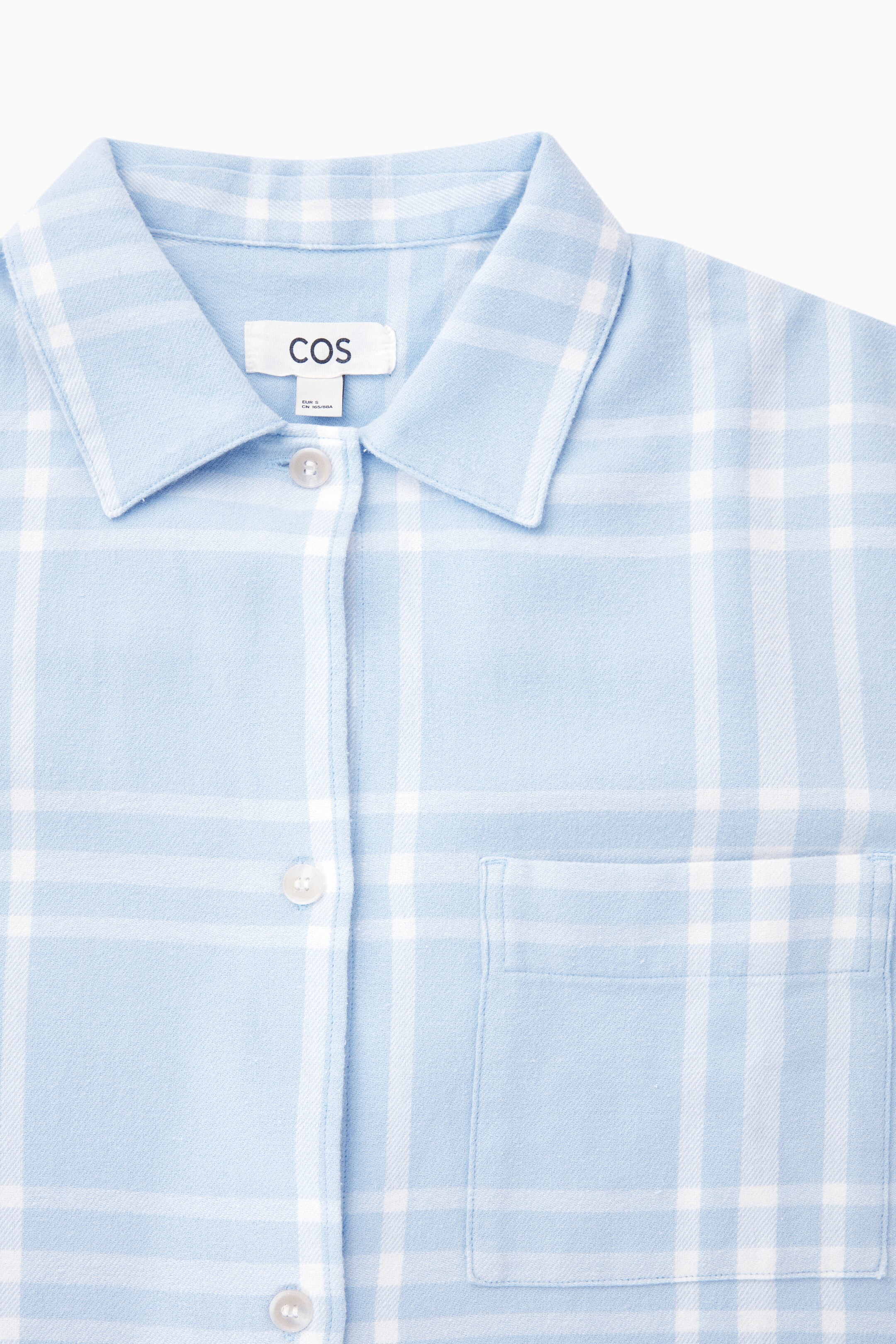 View larger image: CHECKED FLANNEL PYJAMA SET - LIGHT BLUE / WHITE / CHECKED - Ladies | H&M GB 5