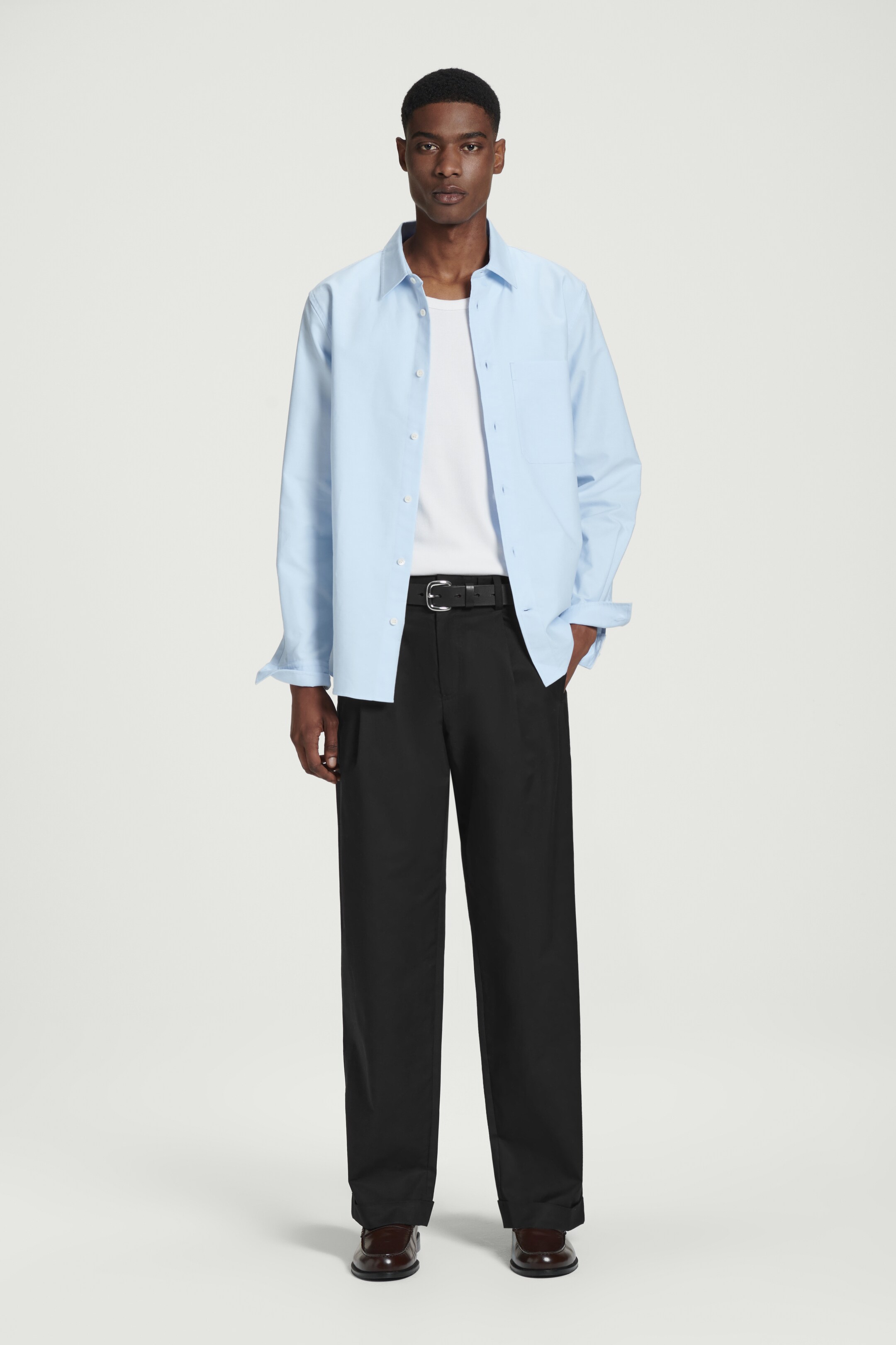 Agrandir l'image: CHEMISE OXFORD DÉCONTRACTÉE - BLEU CIEL - HOMME | H&M FR 5