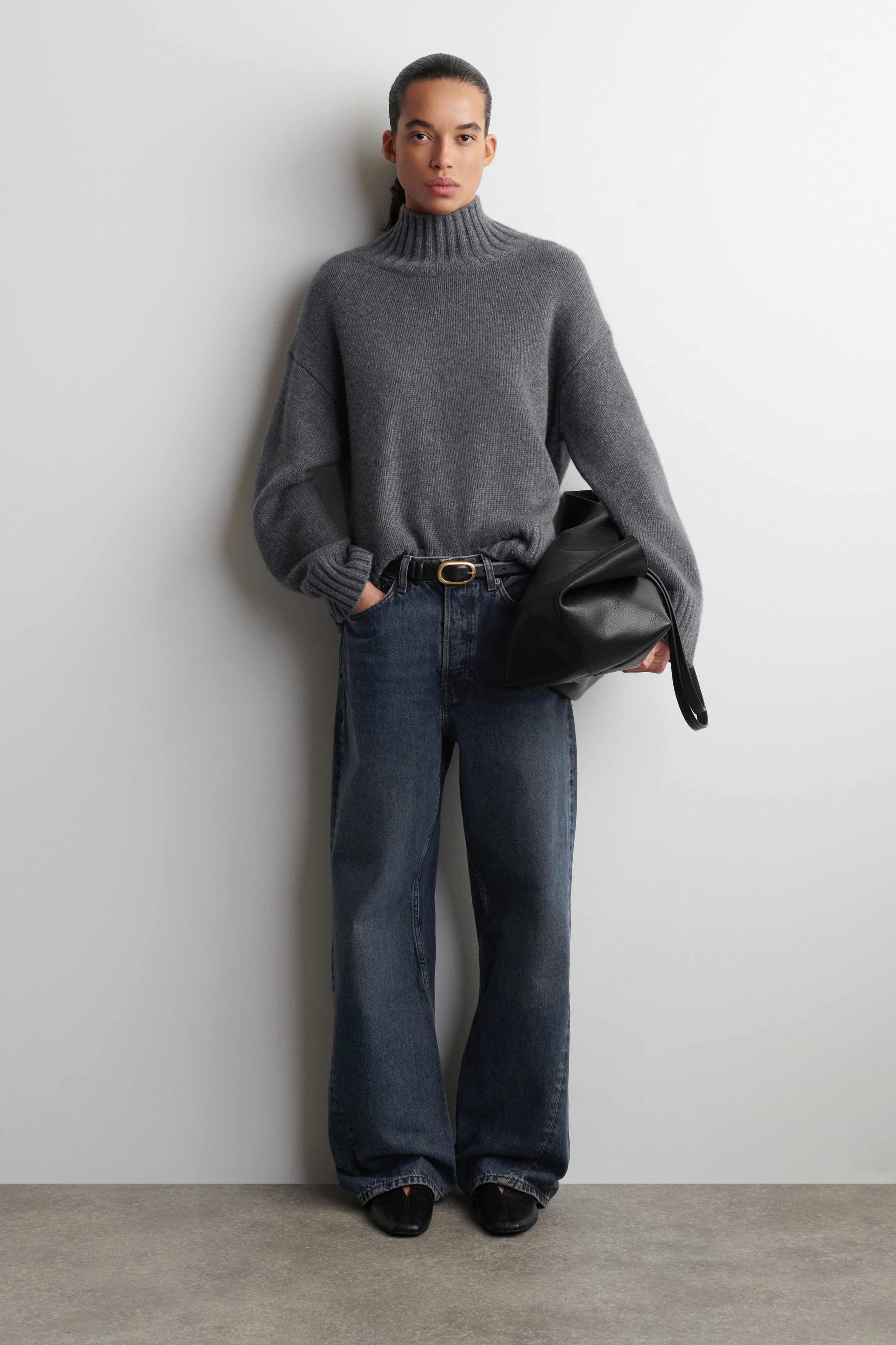 FACADE STRAIGHT-LEG JEANS - DUSTY BLUE | COS US