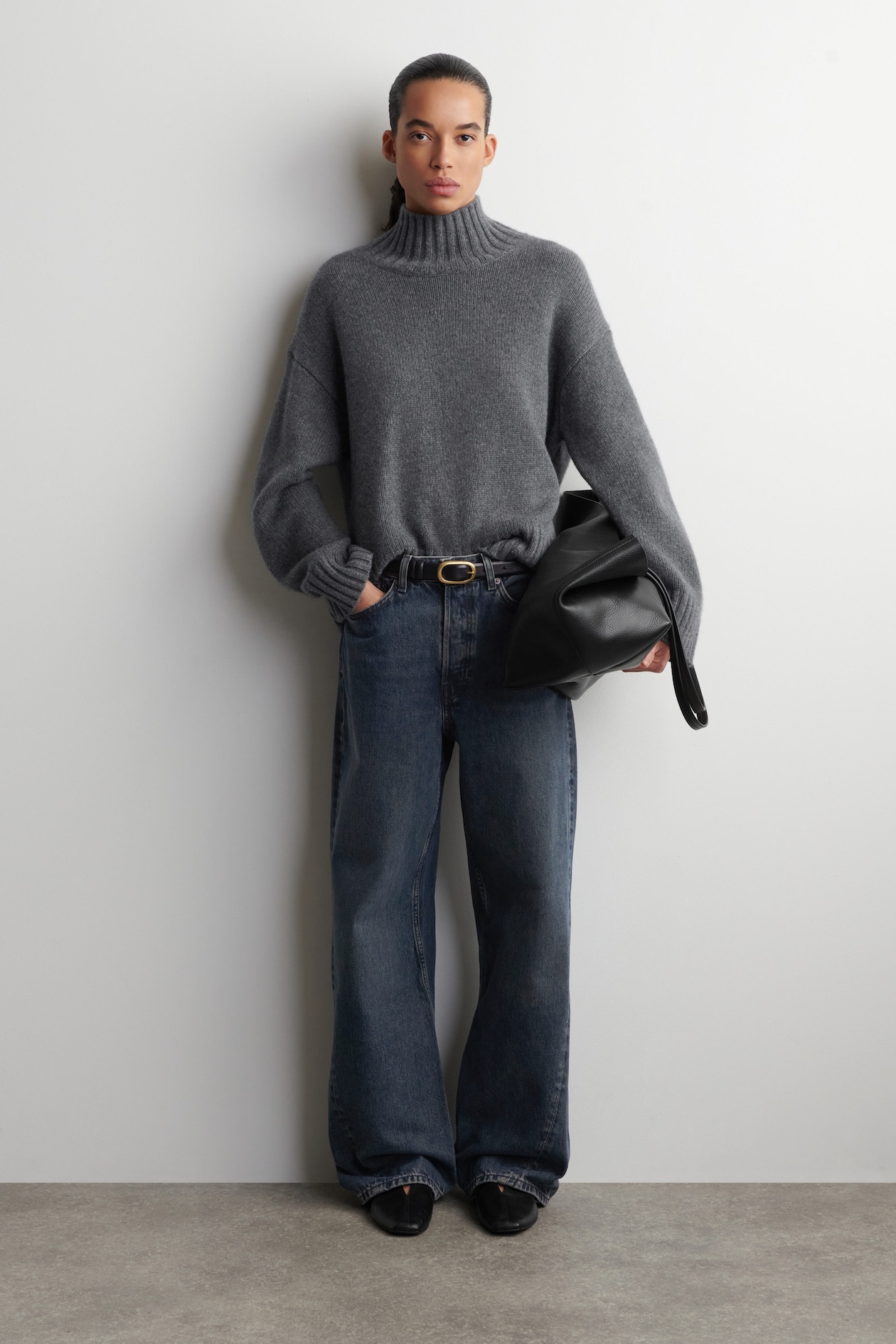 JEAN DROIT FACADE - BLEU POUDRÉ | COS FR