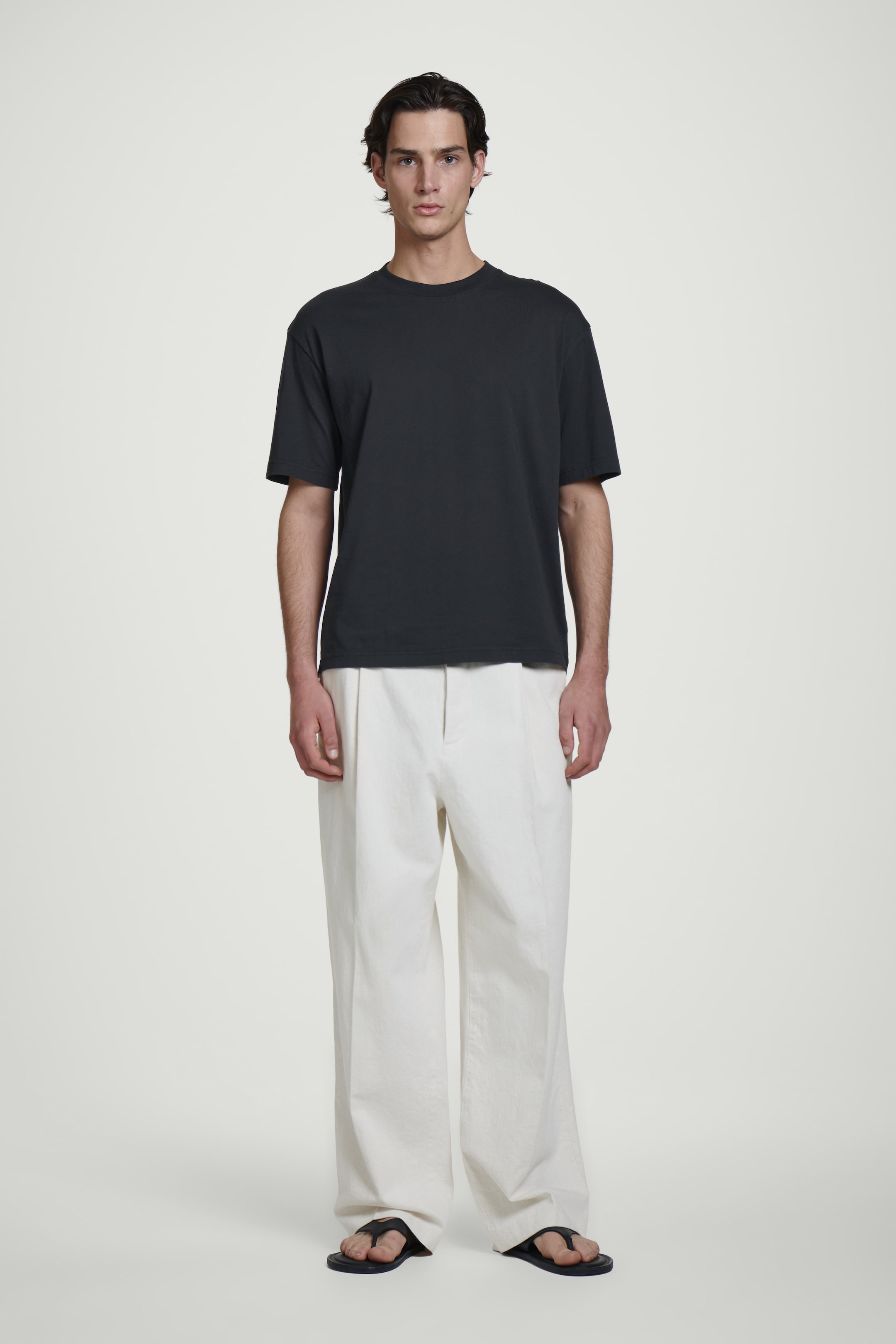 Grösseres Bild ansehen: LOCKERES LEICHTES BAUMWOLL-T-SHIRT - NAVYBLAU - HERREN | H&M CH 3