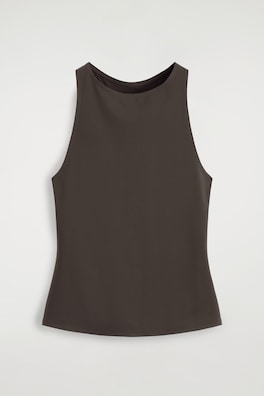 RACERBACK TANK TOP — DARK BROWN 6