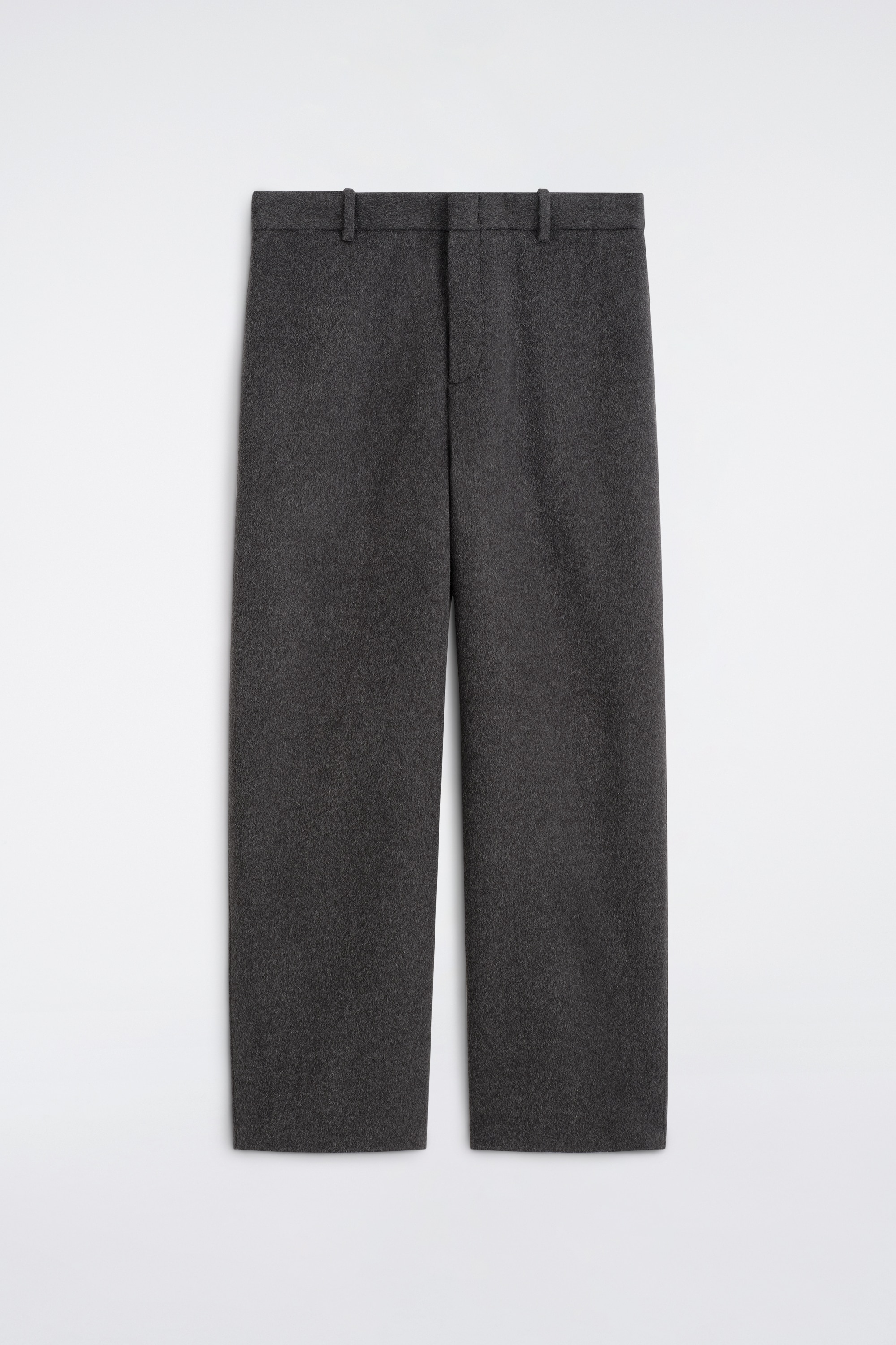 PANTALON LARGE DÉCONTRACTÉ EN LAINE DOUBLE FACE