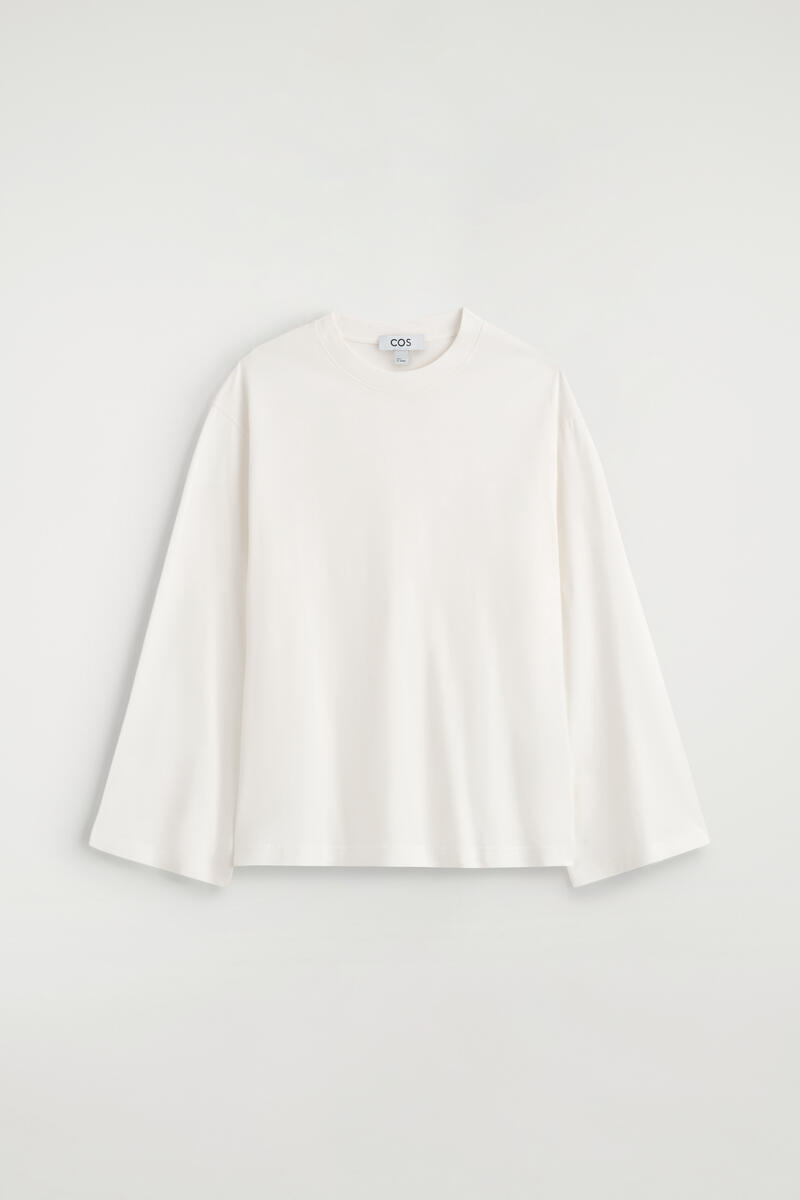Brushed-Cotton Long-Sleeved T-Shirt
