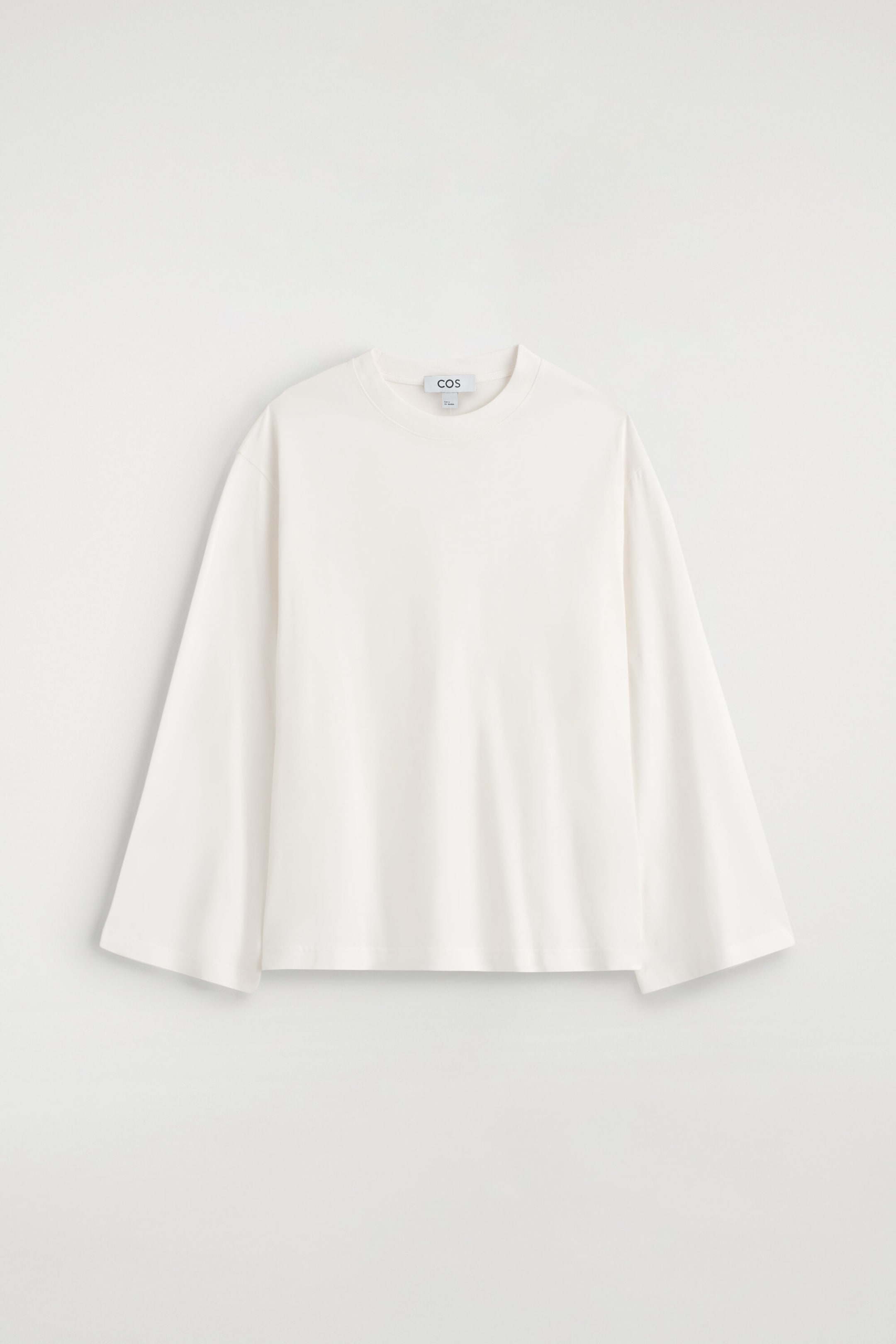 BRUSHED-COTTON LONG-SLEEVED T-SHIRT