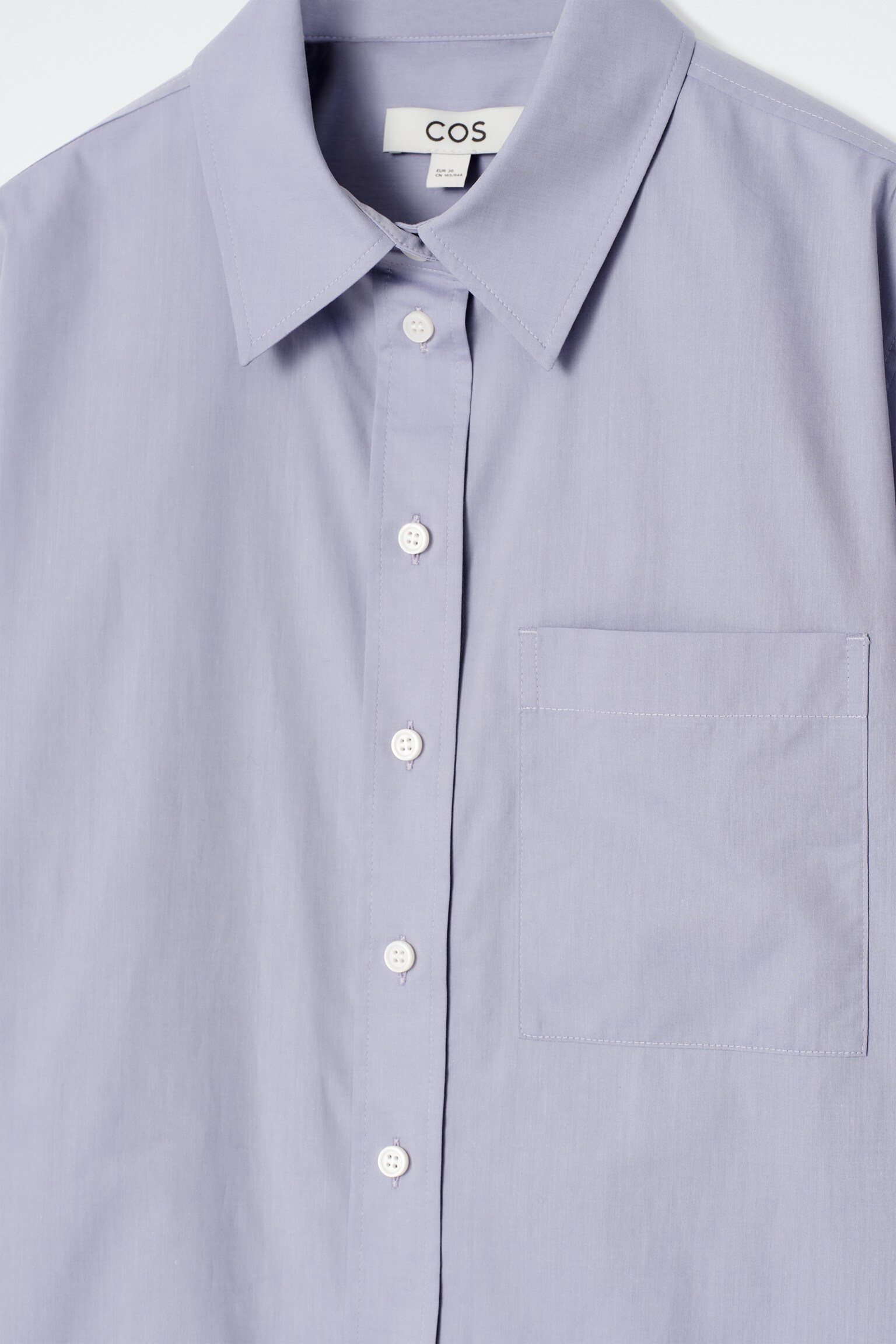 ELEGANTES HEMD AUS PIMA-BAUMWOLLE - FLIEDER/WEISS/BLAU/GESTREIFT/ELFENBEIN/NADELSTREIFEN - 7
