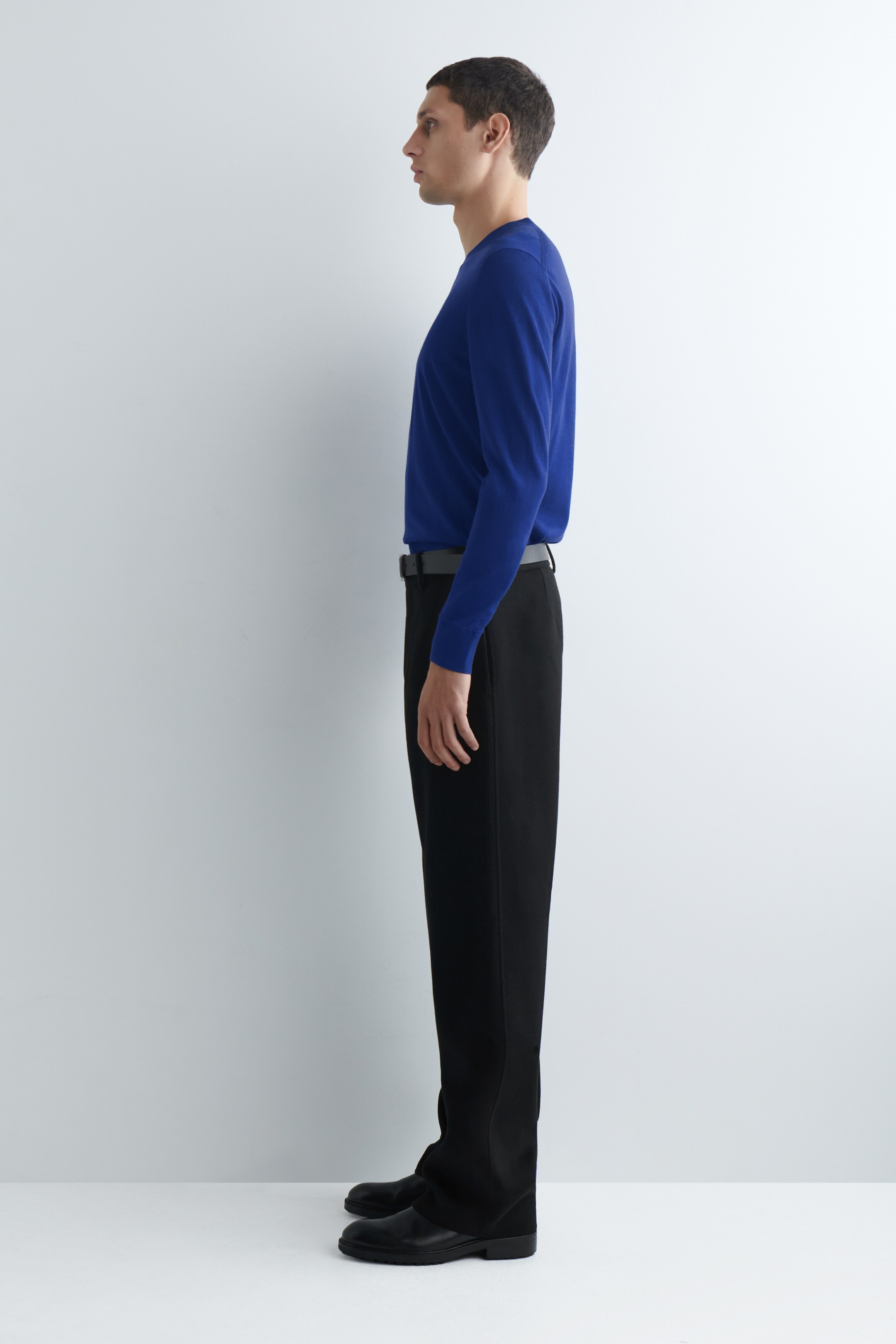 Visualizza immagine più grande: MAGLIONE SLIM GIROCOLLO IN LANA MERINO - BLU COBALTO - UOMO | H&M IT 3