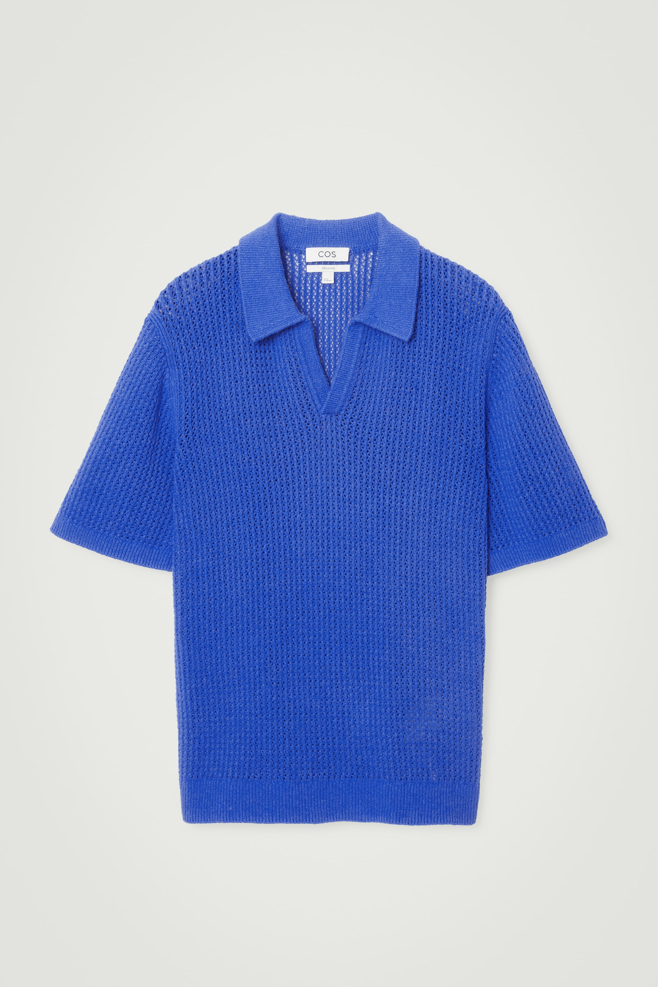Ingrandisci l'immagine: OPEN-KNIT POLO SHIRT - BRIGHT BLUE - UOMO | H&M CH 1