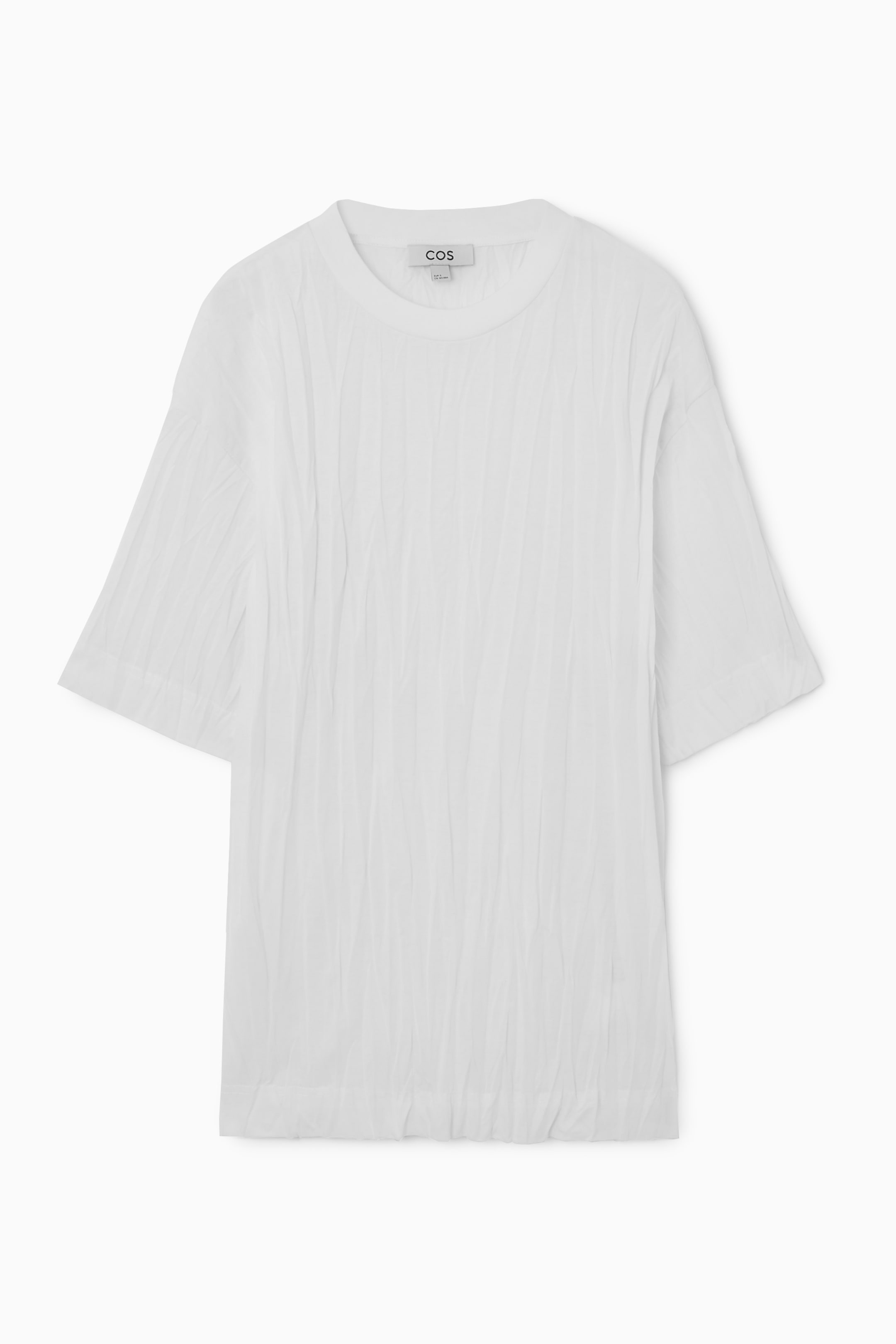 Ingrandisci l'immagine: OVERSIZED CRINKLED JERSEY T-SHIRT - WHITE - DONNA | H&M CH 1