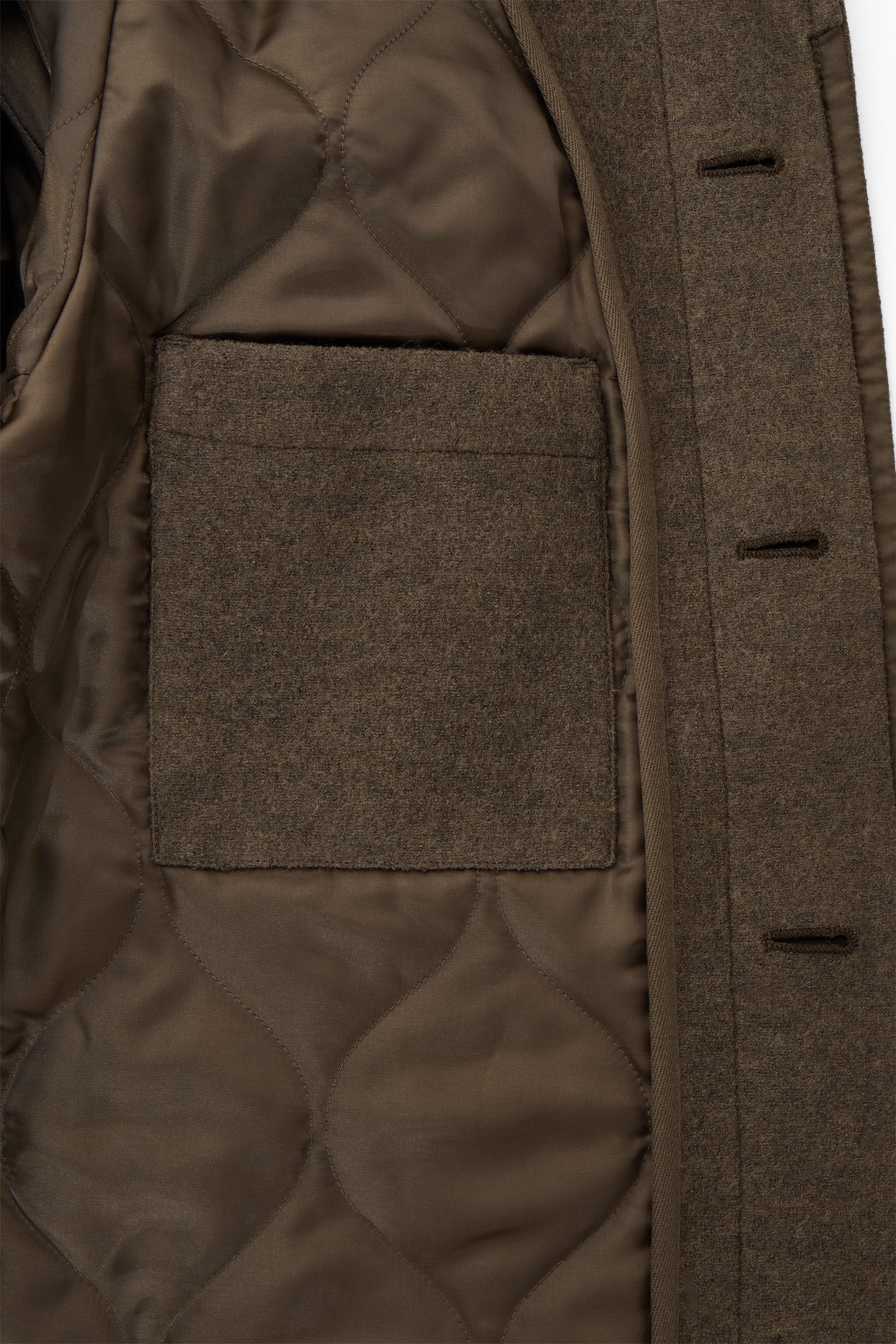 コート fub felted coat brown 6y FELTED WOOL JACKET - MOLE BROWN | COS US