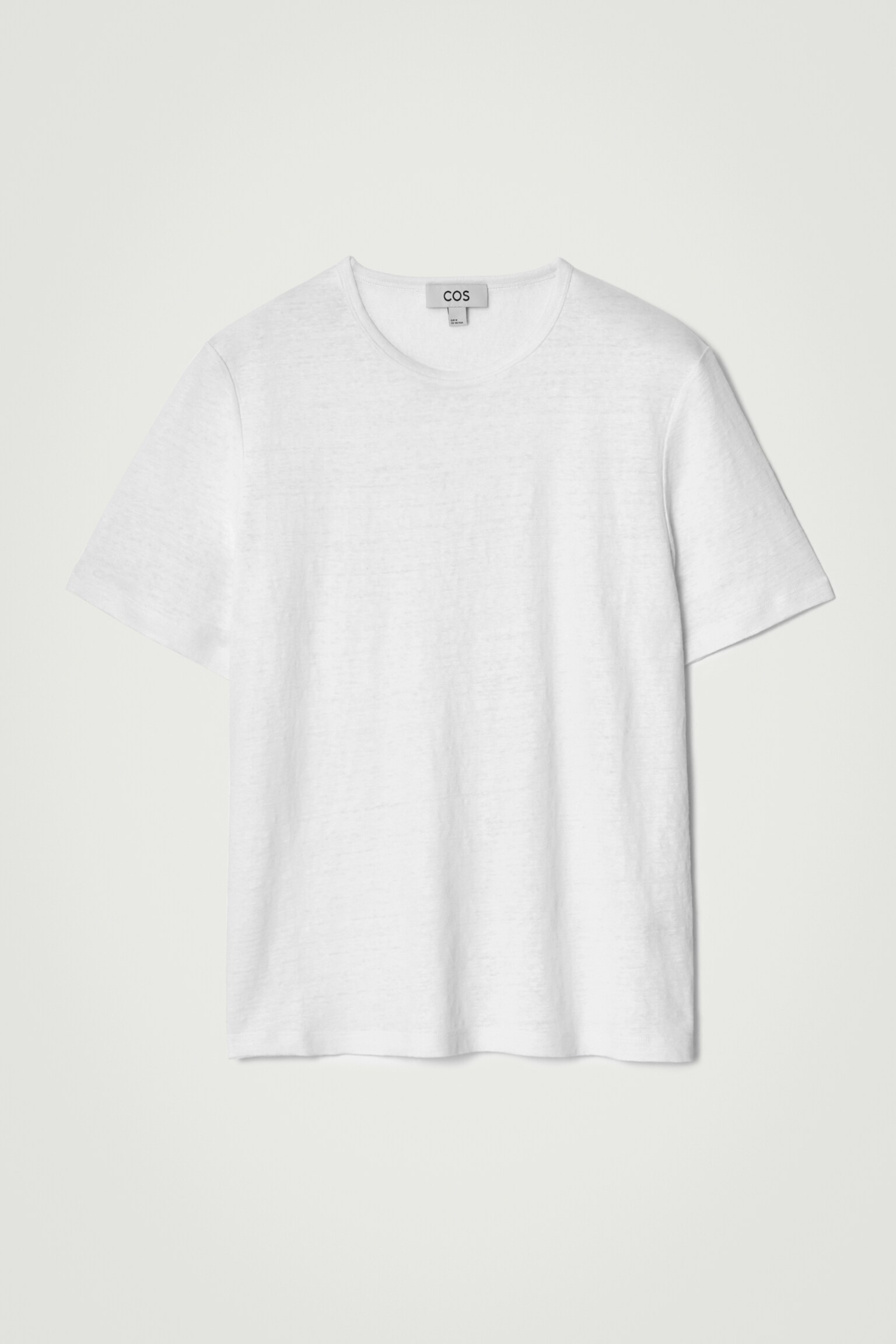 T-SHIRT EN LIN - BLANC/BLEU MARINE - 2