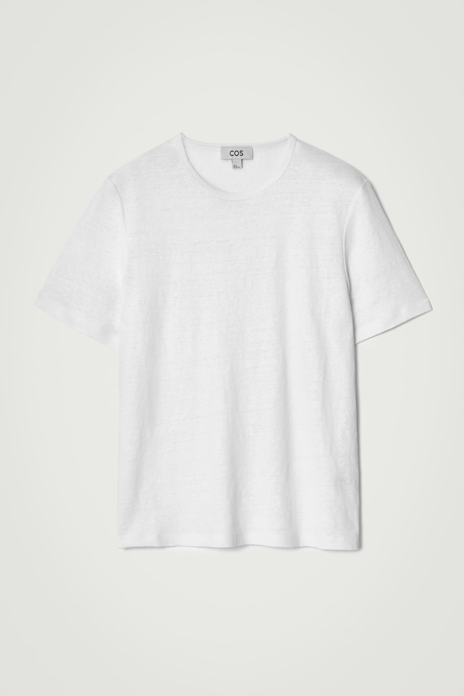CAMISETA DE LINO - BLANCO/AZUL MARINO - 1