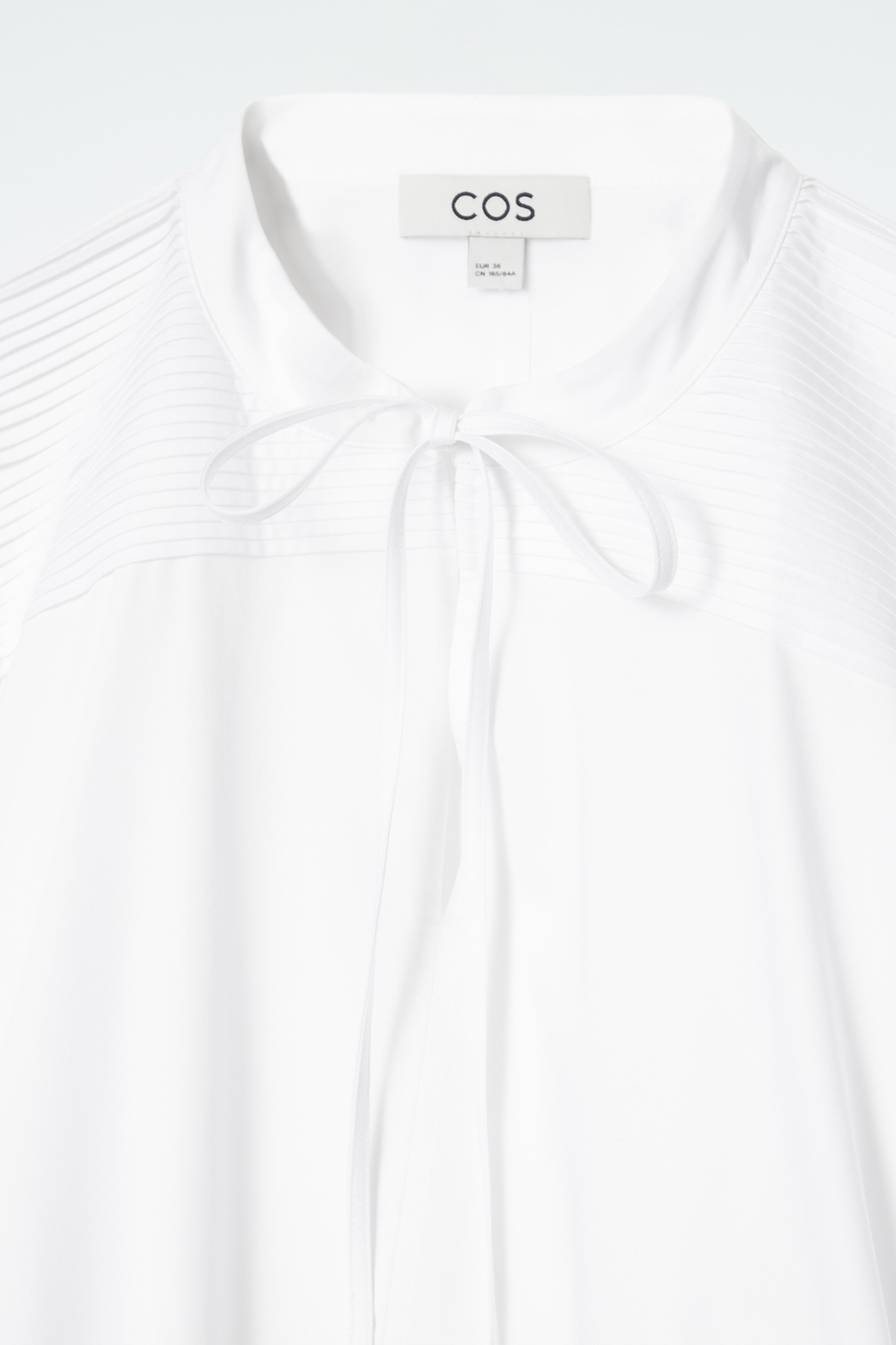 Ingrandisci l'immagine: TIE-DETAIL PLEATED MINI DRESS - WHITE - DONNA | H&M CH 2
