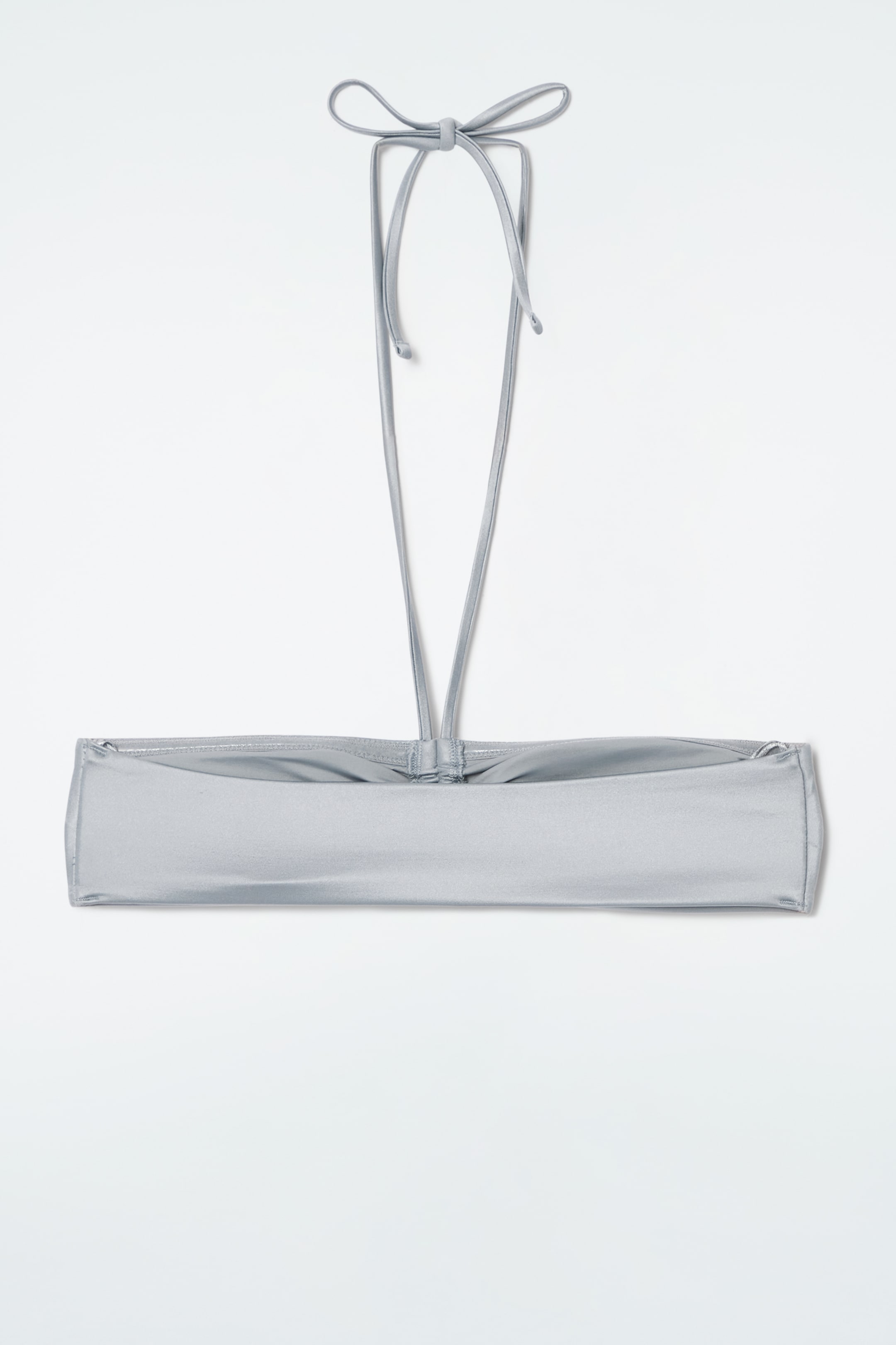 Grösseres Bild ansehen: BANDEAU-BIKINIOBERTEIL MIT RAFFUNG - SILBER - DAMEN | H&M CH 2