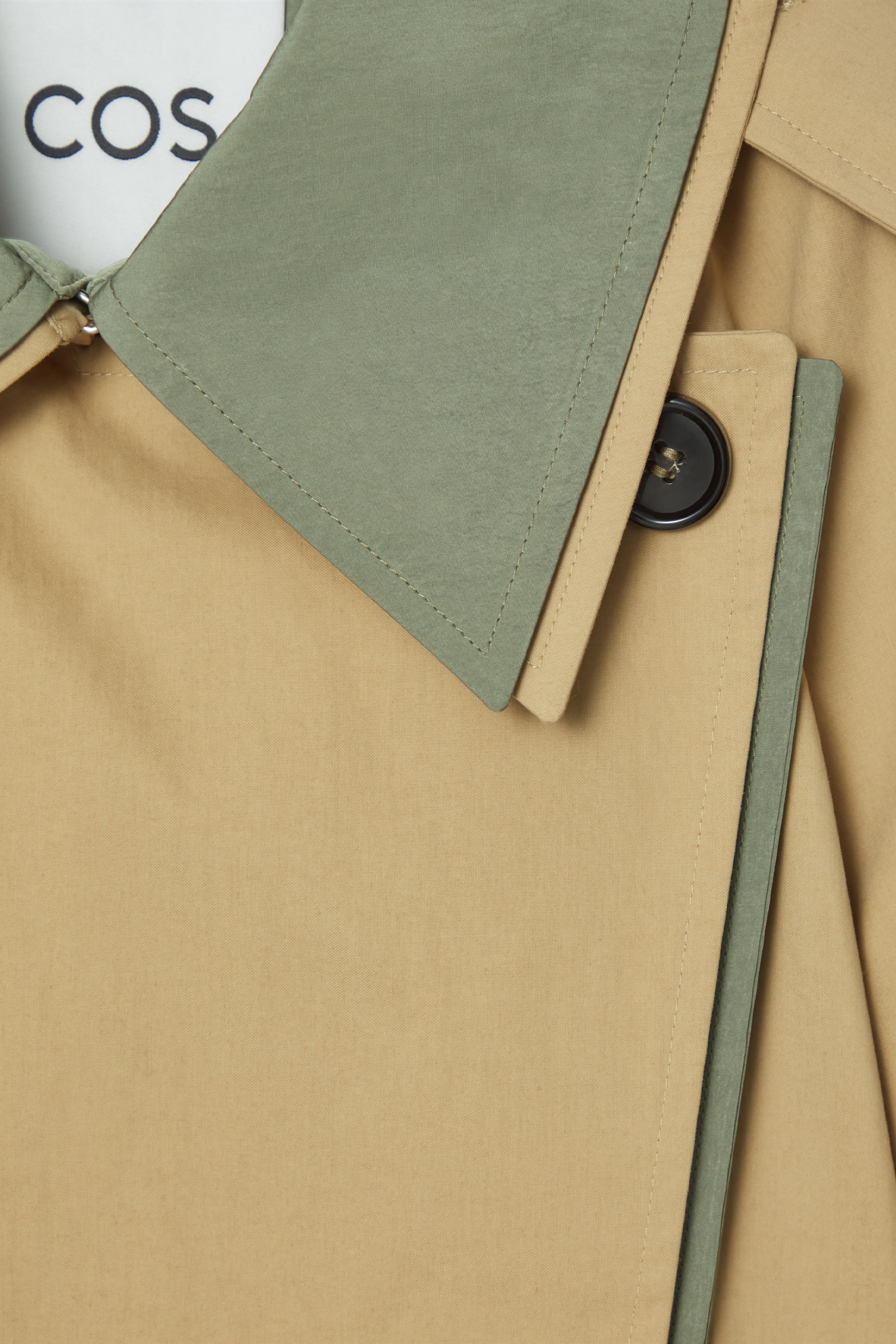 Grösseres Bild ansehen: MEHRLAGIGER DOPPELREIHIGER TRENCHCOAT - BEIGE/KHAKI - DAMEN | H&M CH 9
