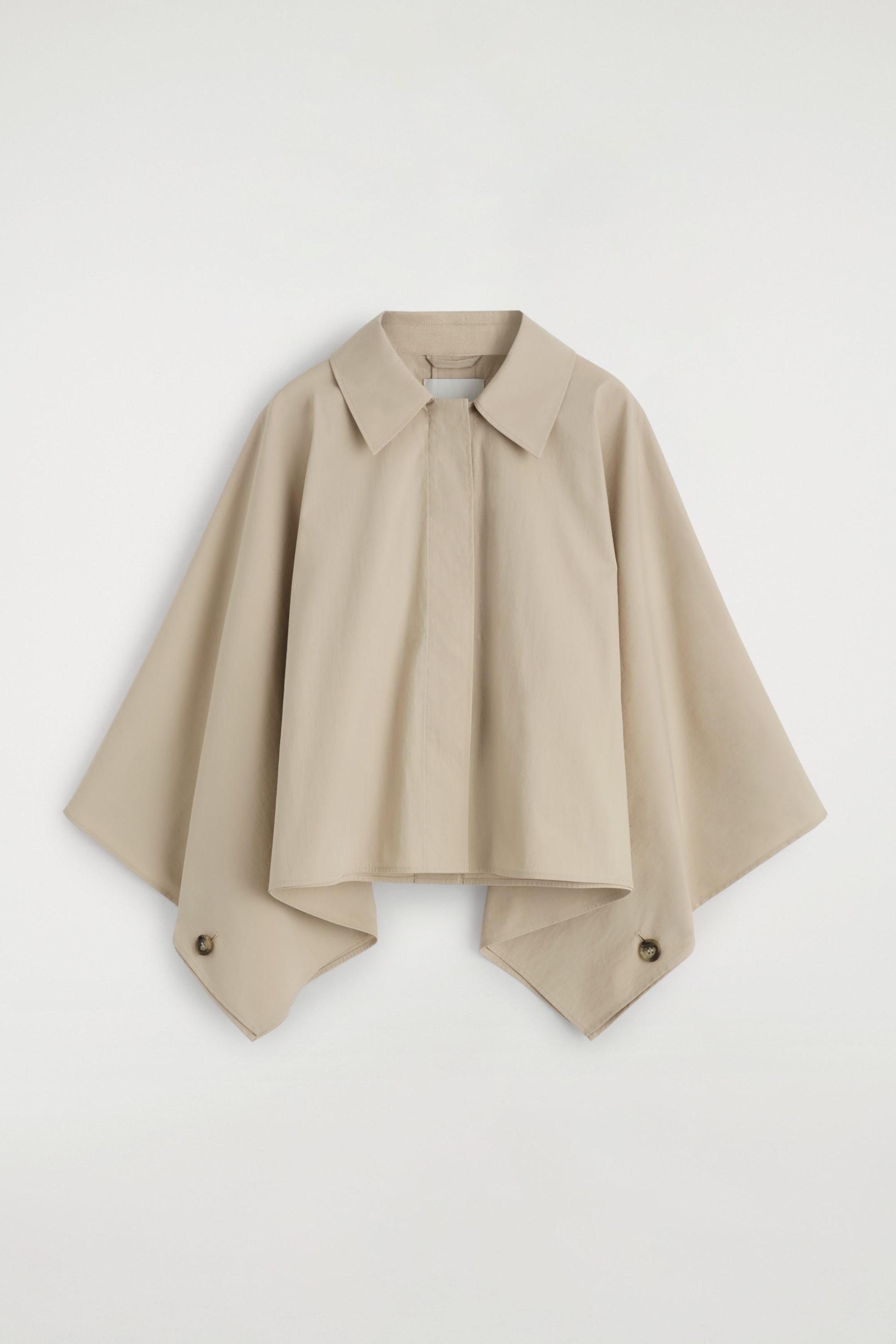 VERKÜRZTES CAPE IM TRENCHCOAT-STIL
