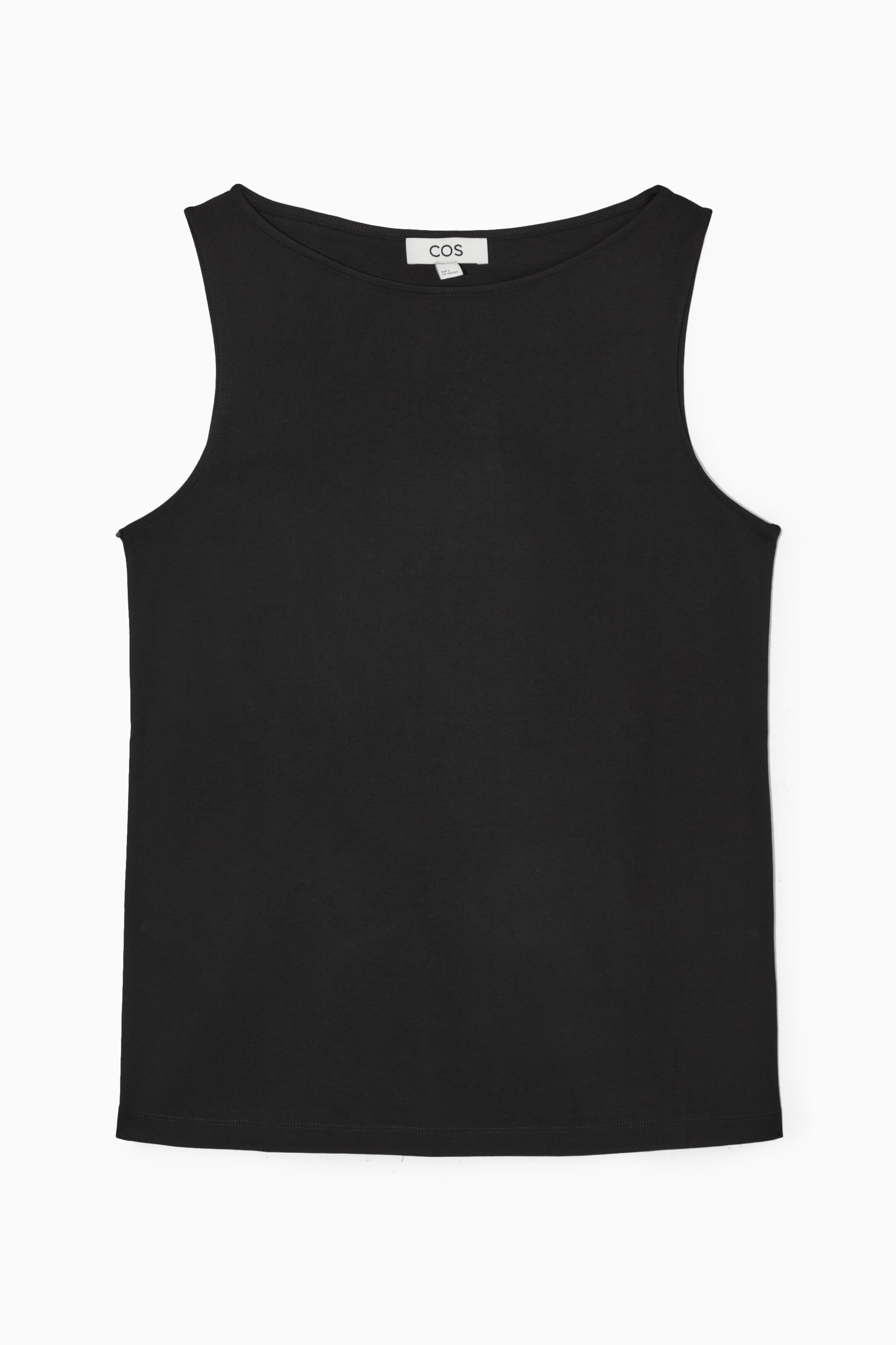 Grösseres Bild ansehen: TANKTOP MIT U-BOOT-AUSSCHNITT - SCHWARZ - DAMEN | H&M CH 1